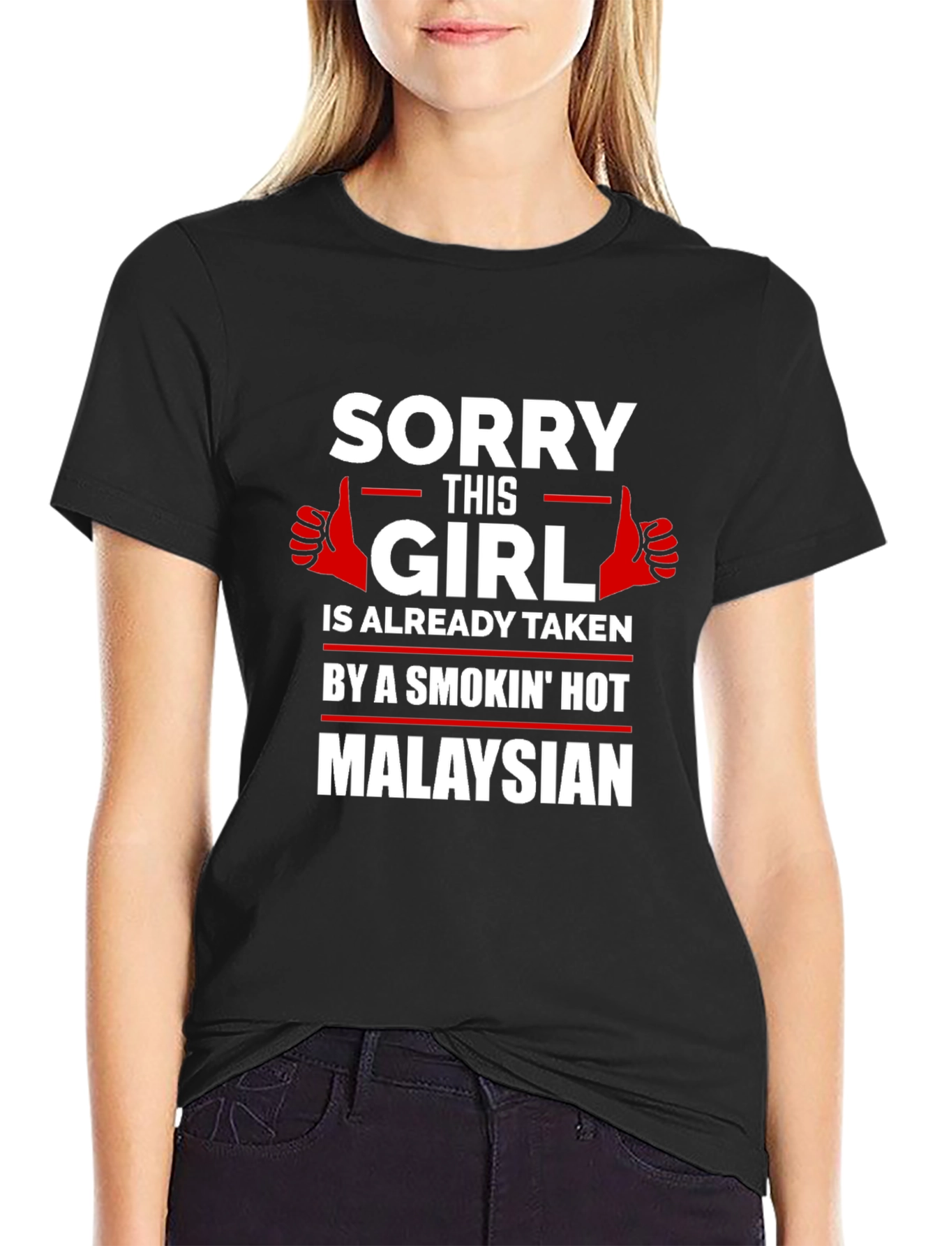 Black Taken by a Smokin' Hot Malaysian Graphic Tee view 2