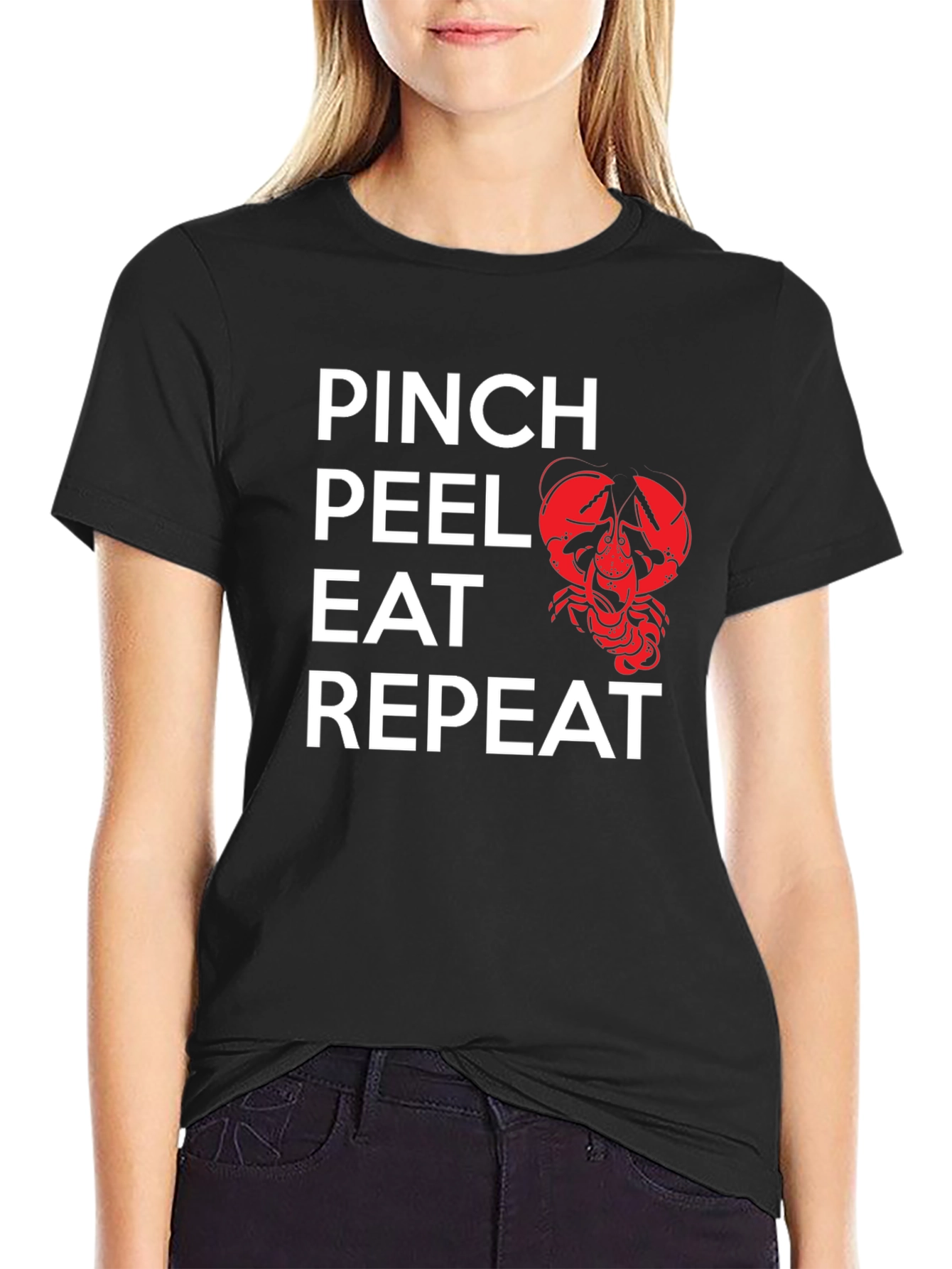 Pinch Peel Eat Repeat Crawfish Graphic Tee - 2