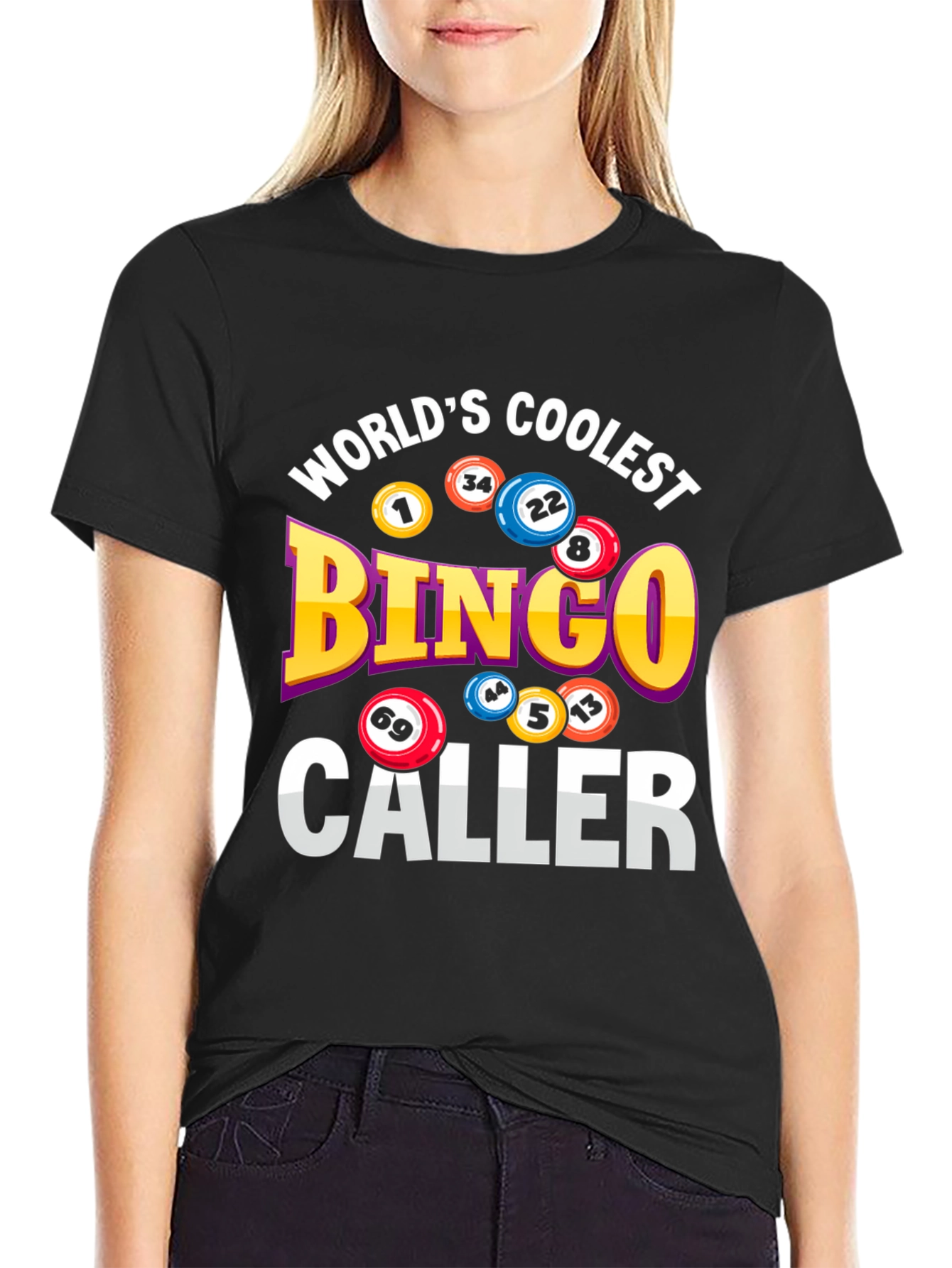 Black World's Coolest Bingo Caller Graphic Tee view 2
