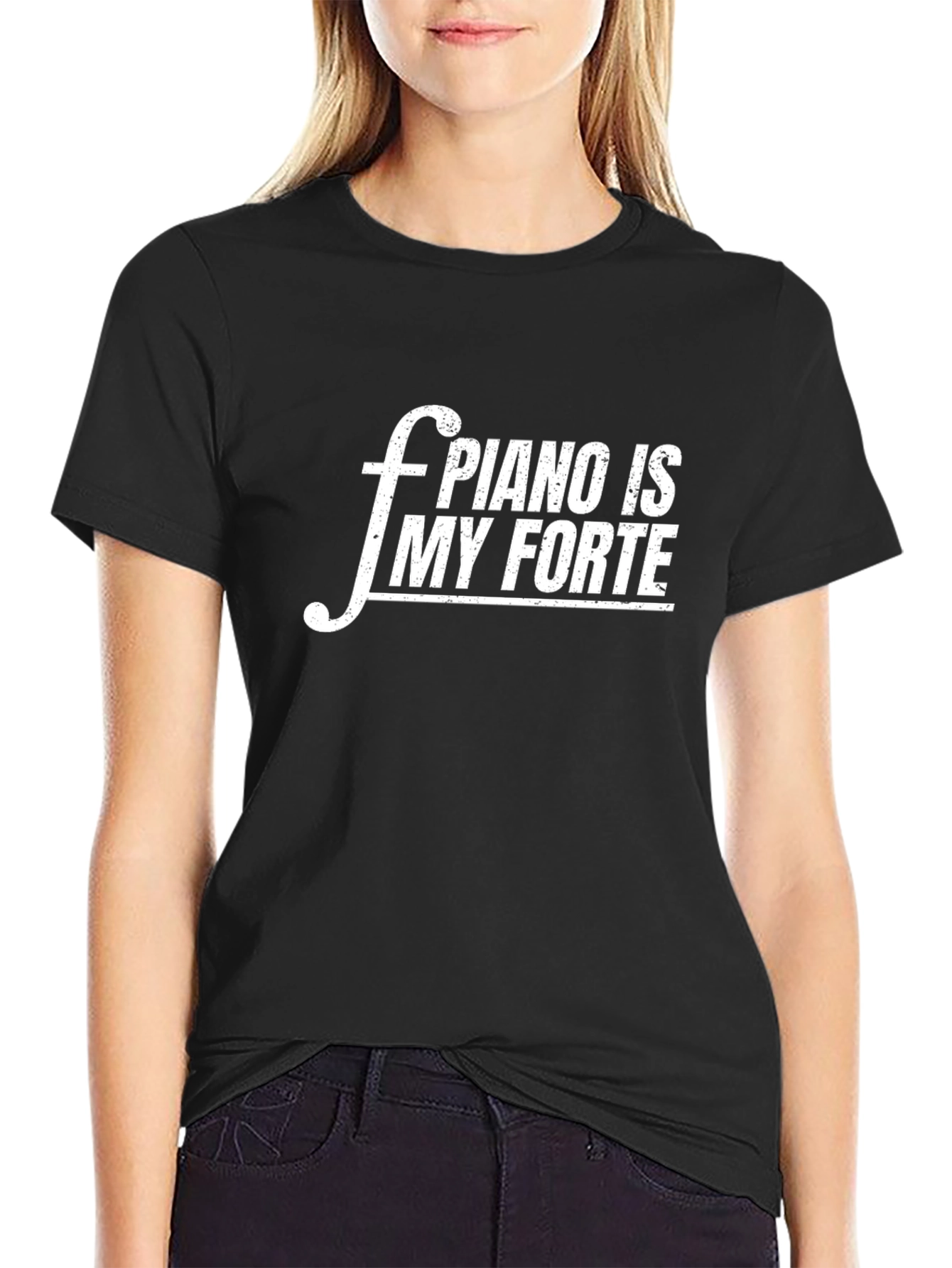 Black Piano Forte T-Shirt view 2