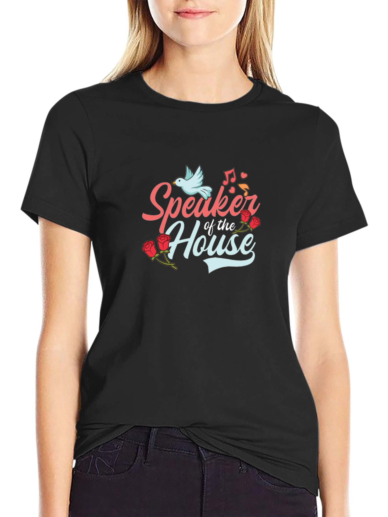 Black Speaker of the House Graphic Tee view 2