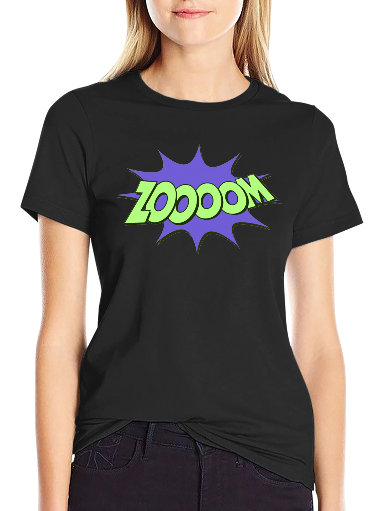 Black Zoodooom T-Shirt - Men's Graphic Tee view 2