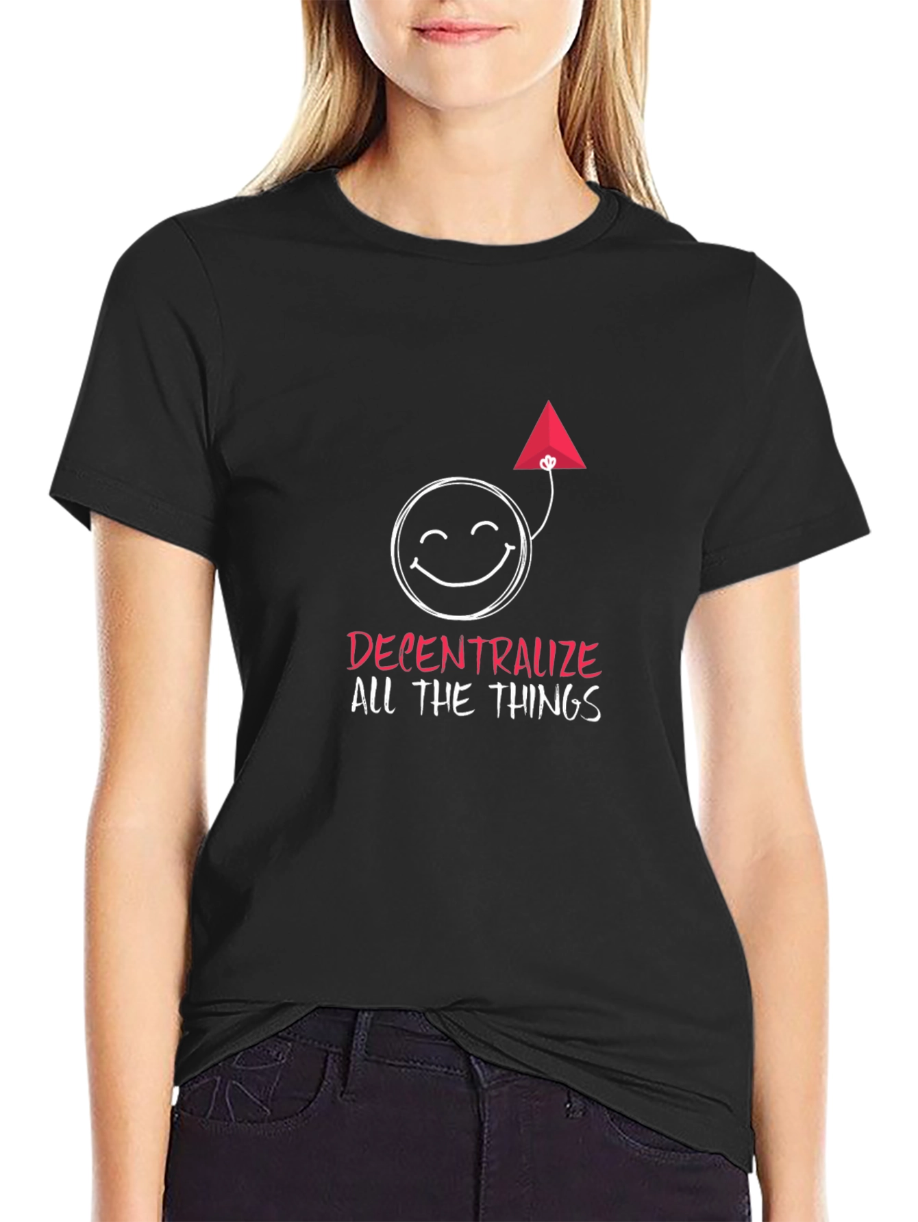 Black Decentralize All The Things Graphic Tee view 2
