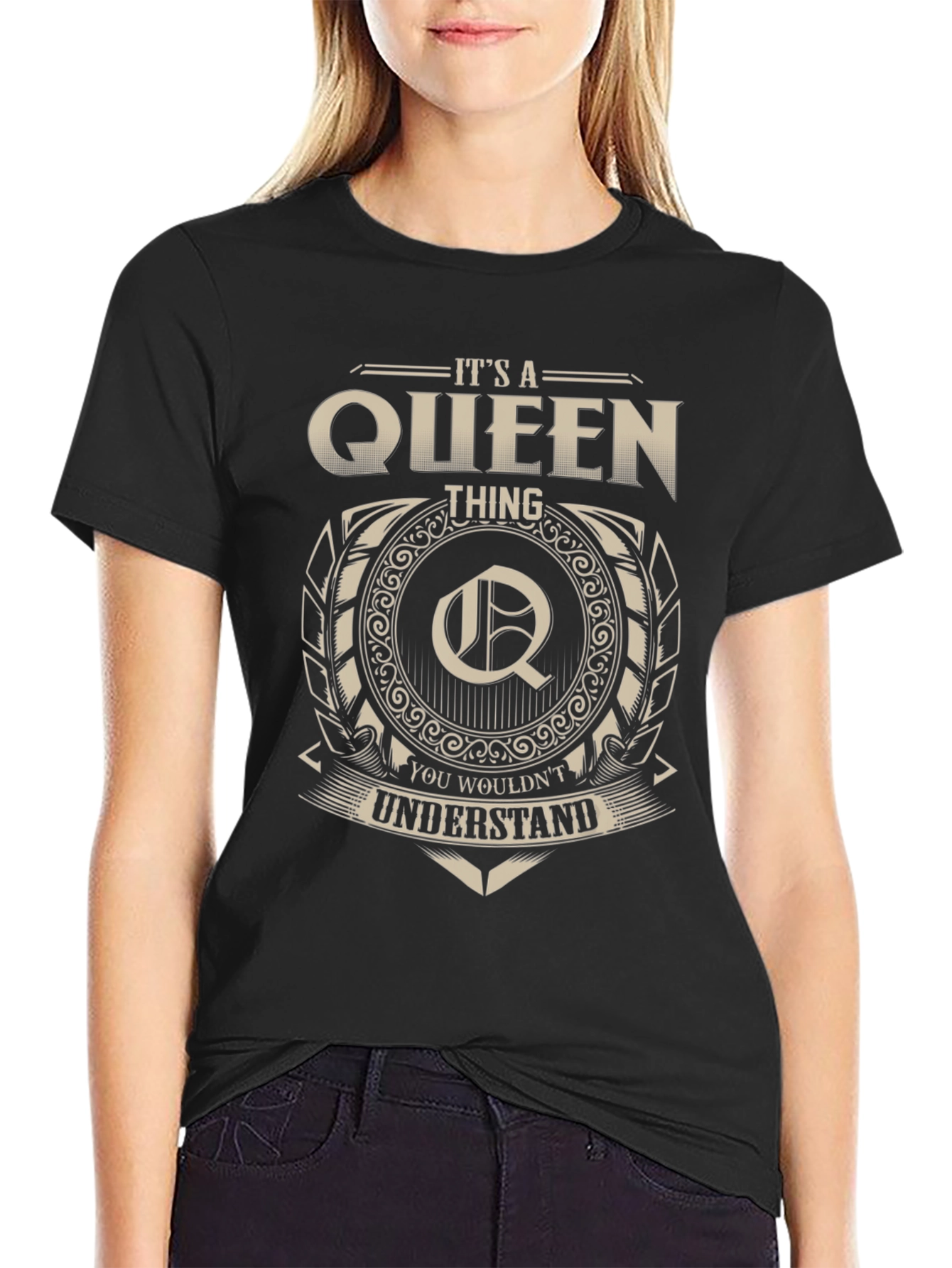 Black It's A Queen Thing Graphic T-Shirt view 2