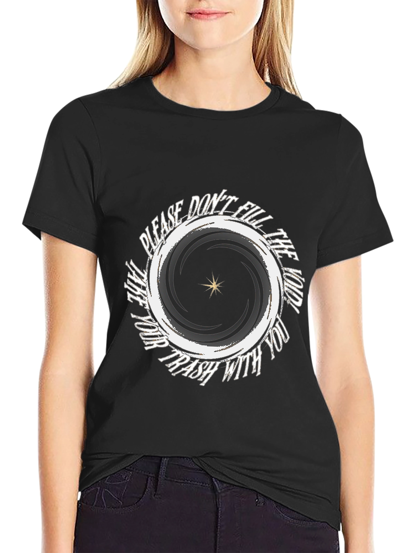 Black Void Graphic Tee - Fill The Void Design view 2
