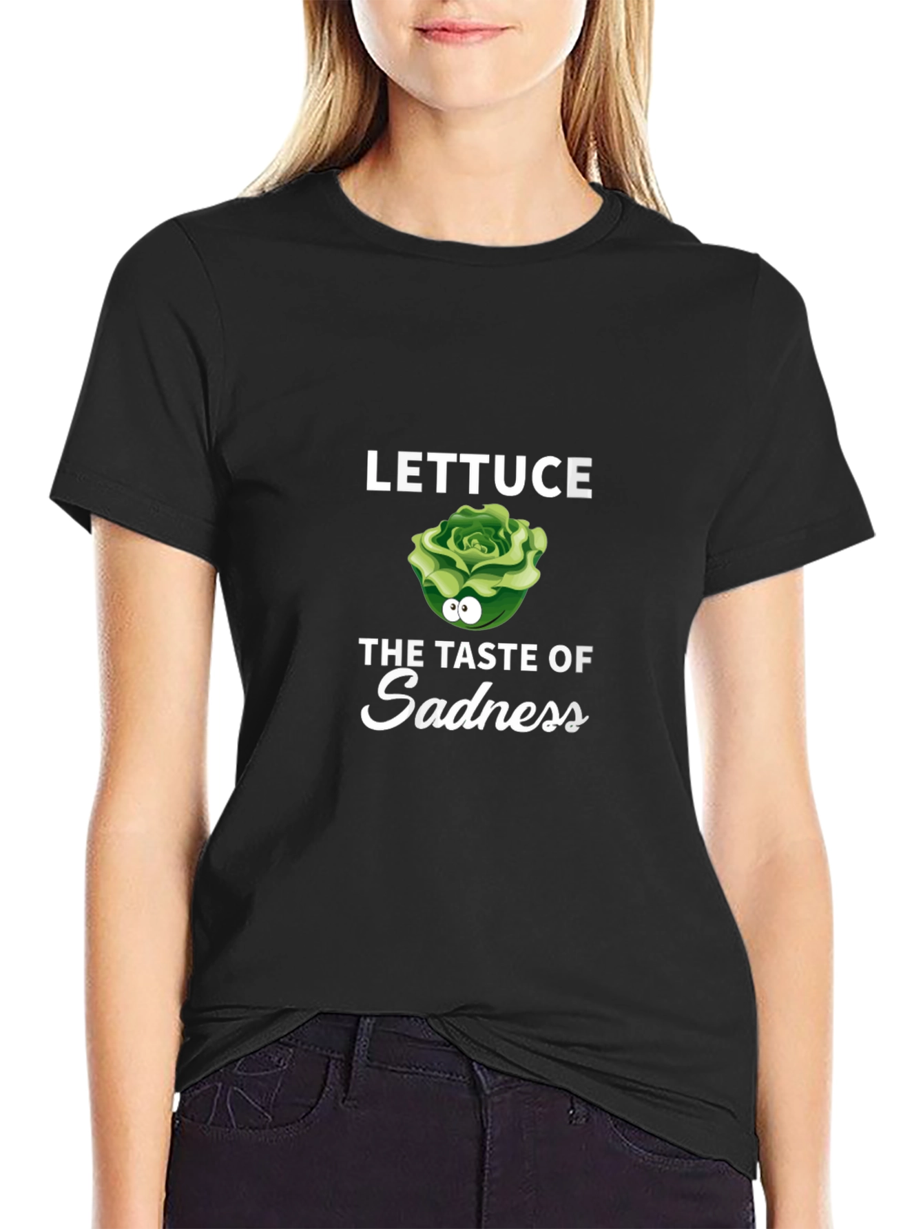 Black Lettuce Taste of Sadness Black Graphic Tee view 2