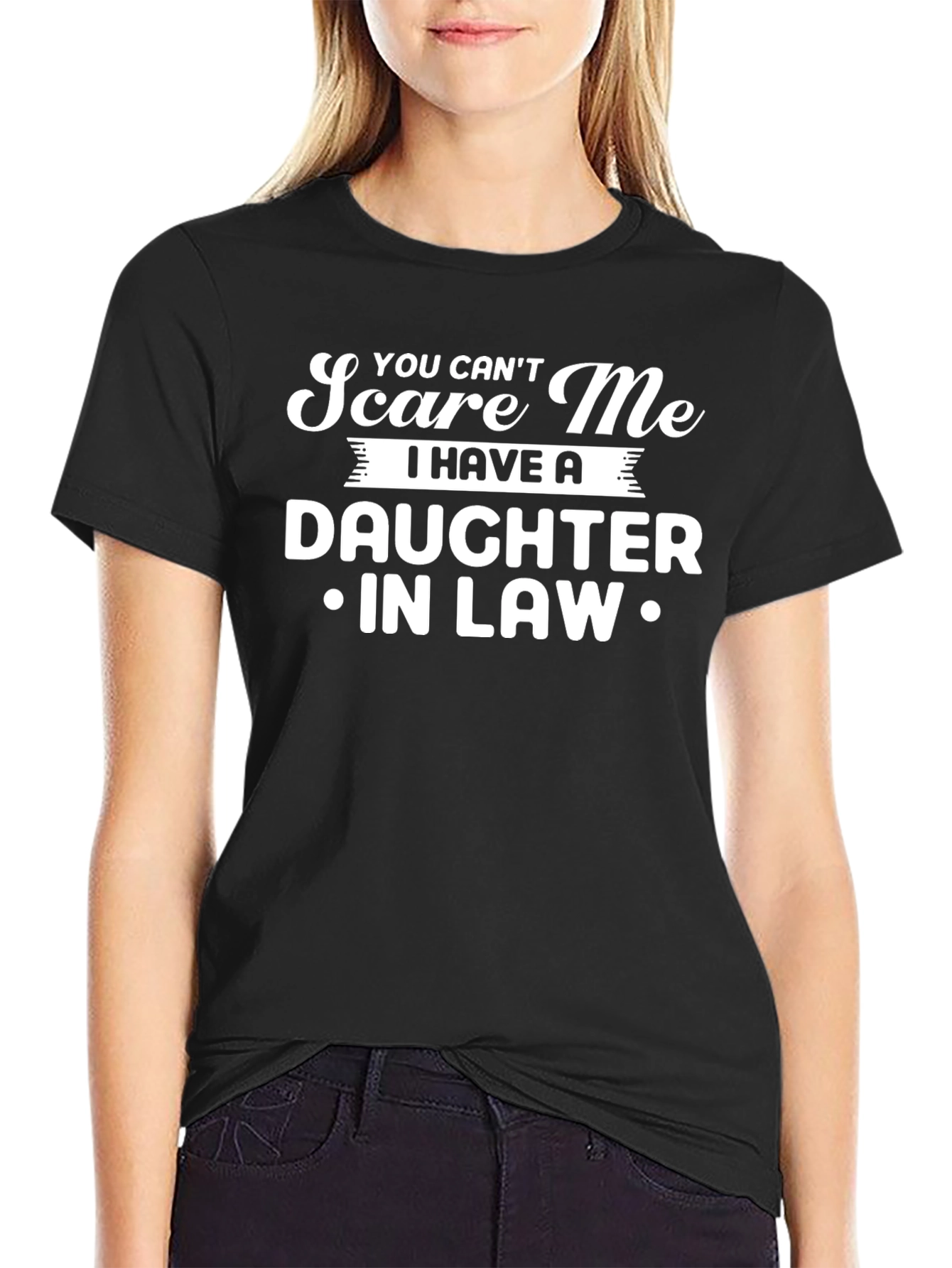 Black Daughter In Law T-Shirt, Funny Dad Tee view 2