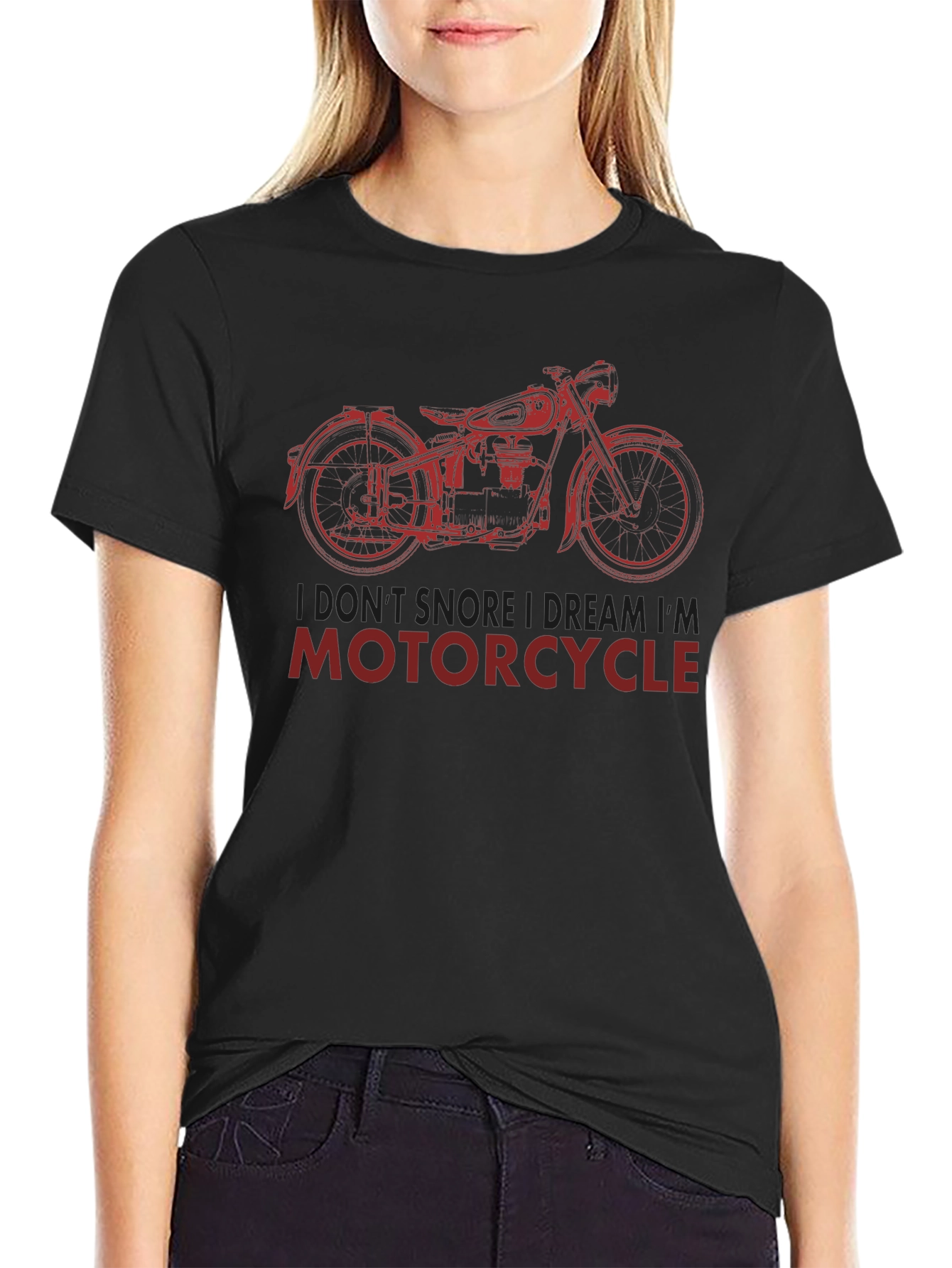 Black Motorcycle Dreamer T-Shirt - Black view 2
