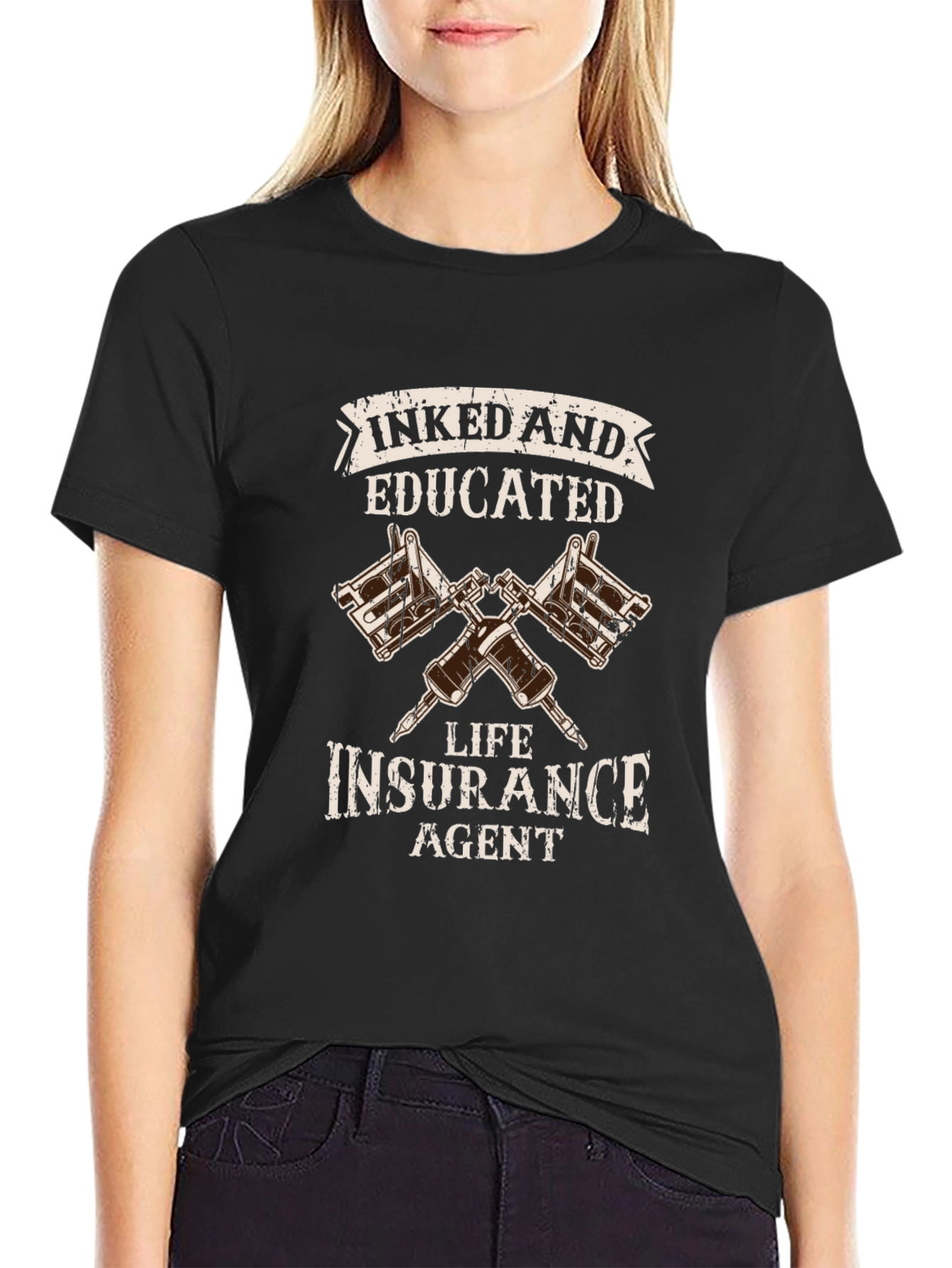 Inked and Educated Life Insurance Agent T-Shirt - 2