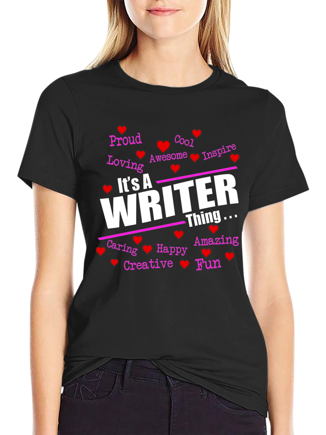 Black It's A Writer Thing T-Shirt view 2