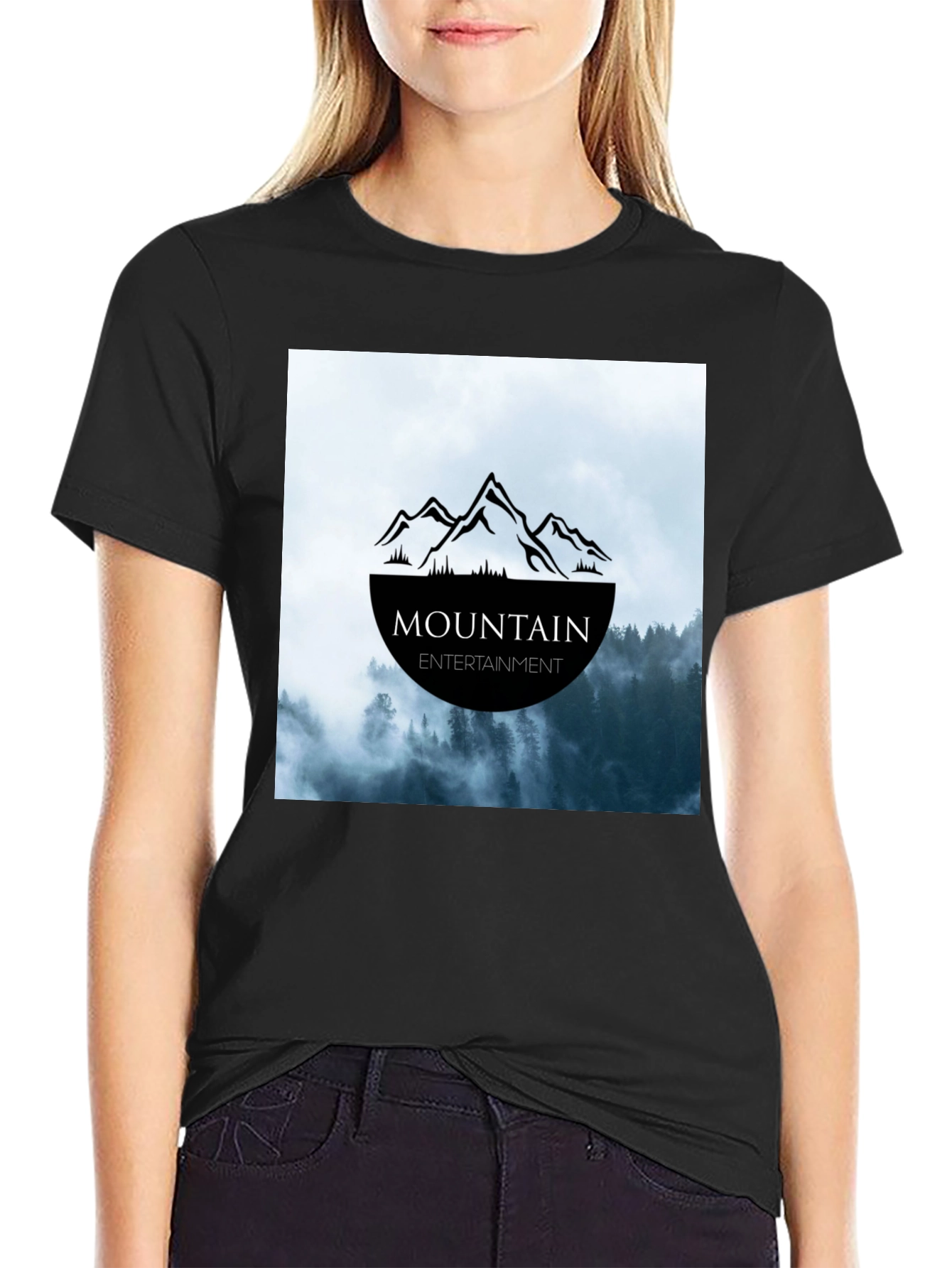 Black Mountain Entertainment Graphic T-Shirt - Classic Black Tee view 2