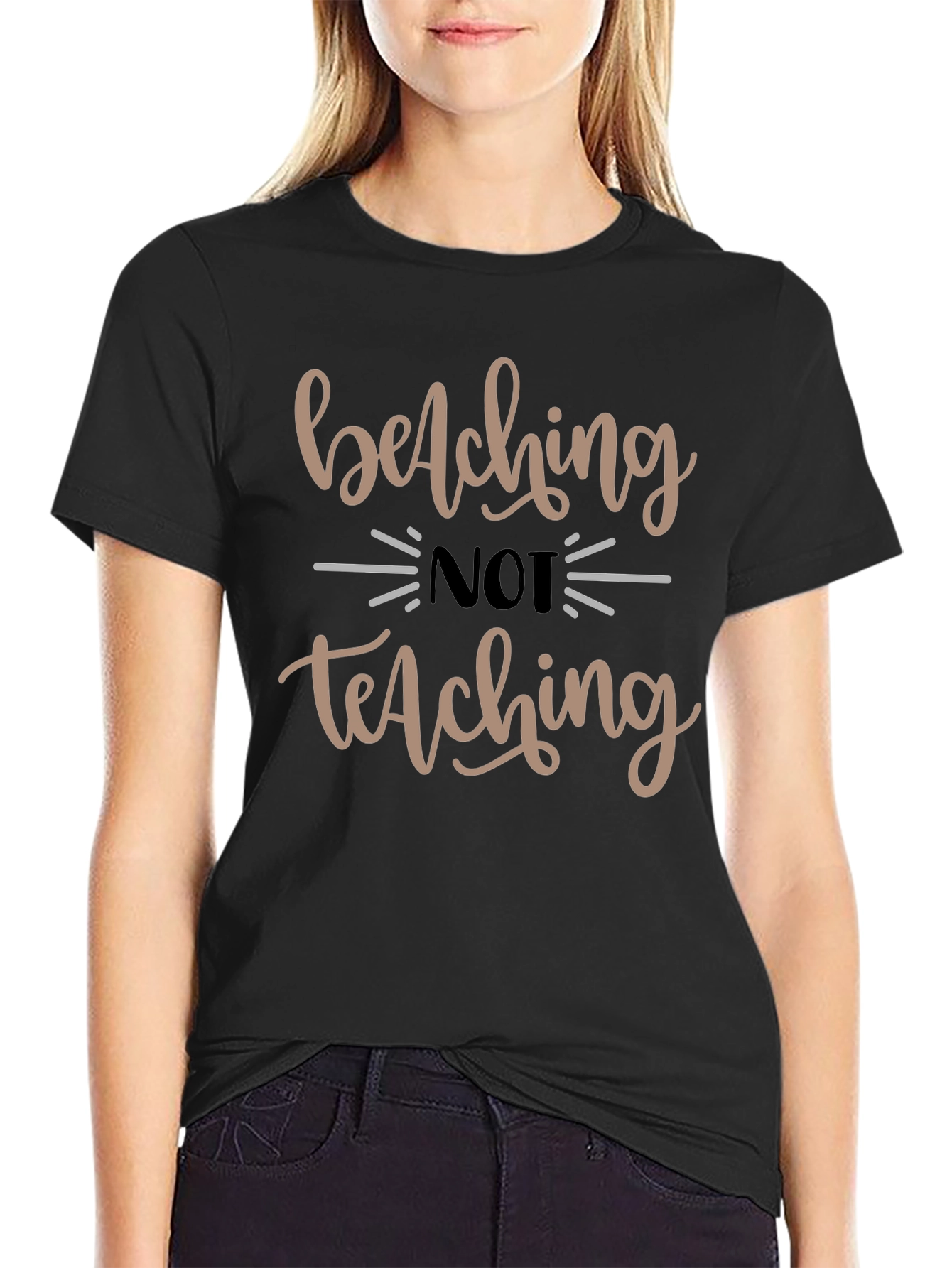 Black Belching Not Teaching Graphic Tee view 2