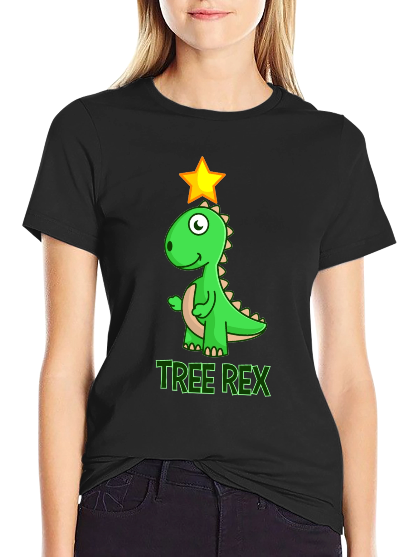 Tree Rex T-Shirt - Festive Dinosaur Tee - 2
