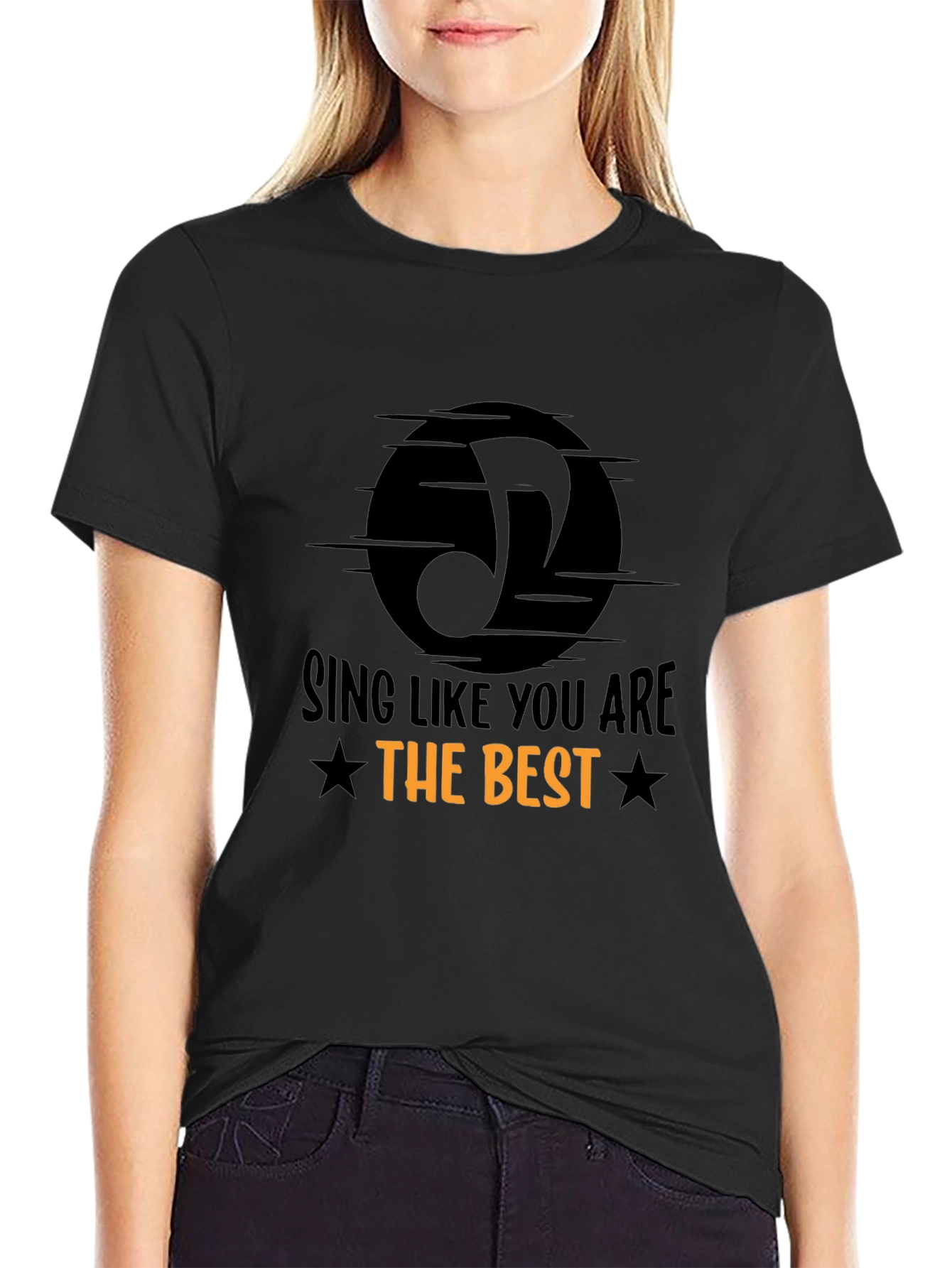 Black Sing Like You Are the Best T-Shirt view 2