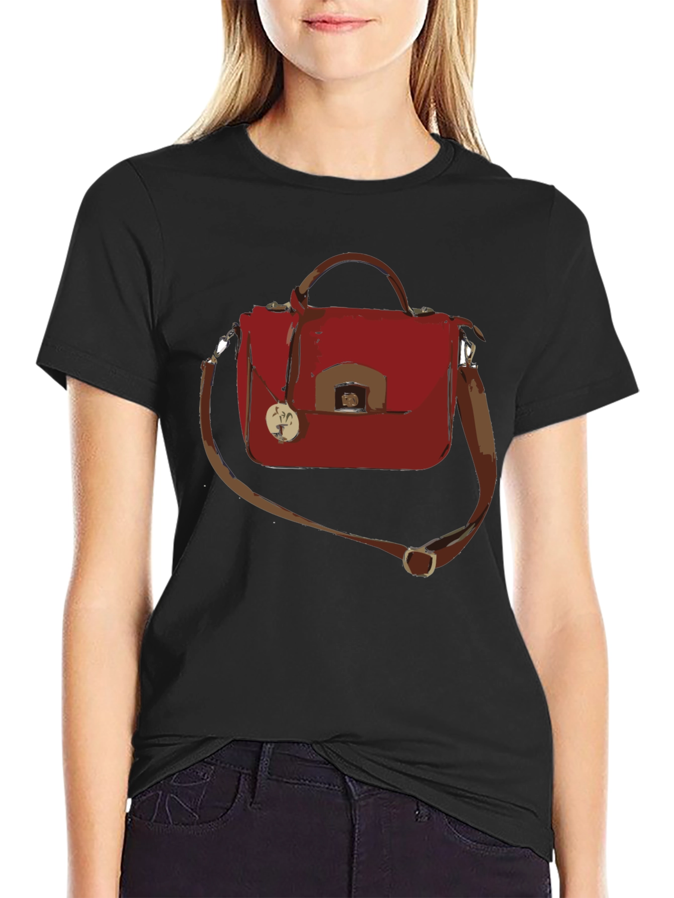 Black Satchel T-Shirt - Stylish Graphic Tee for Fashion Lovers view 2