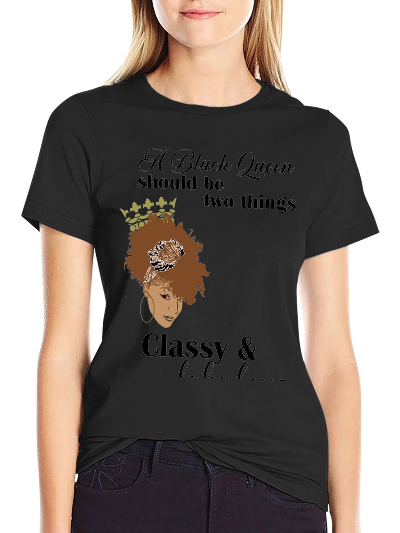 Black Queen Classy & Hood T-Shirt - 2