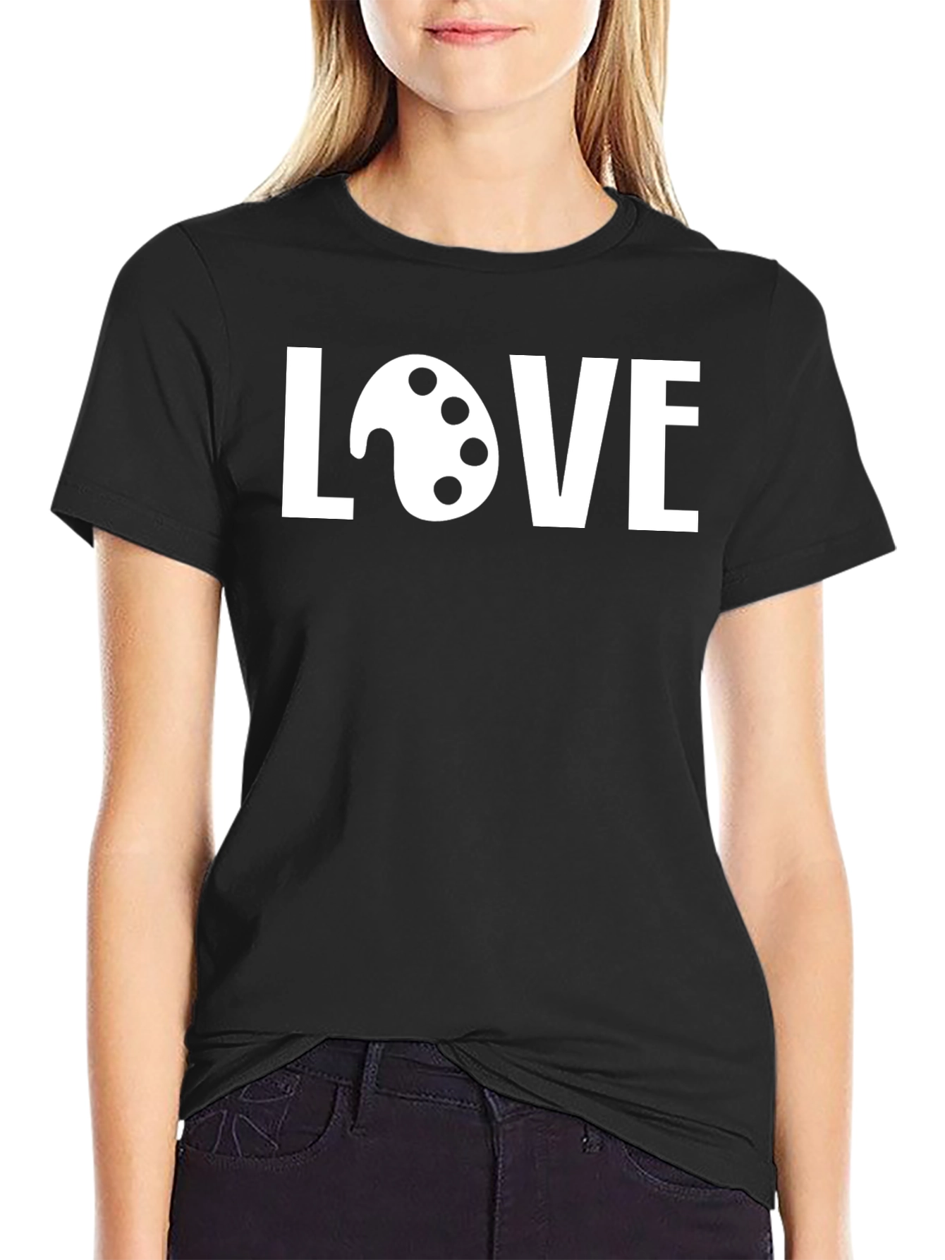 Black Painter's Love Graphic Tee view 2