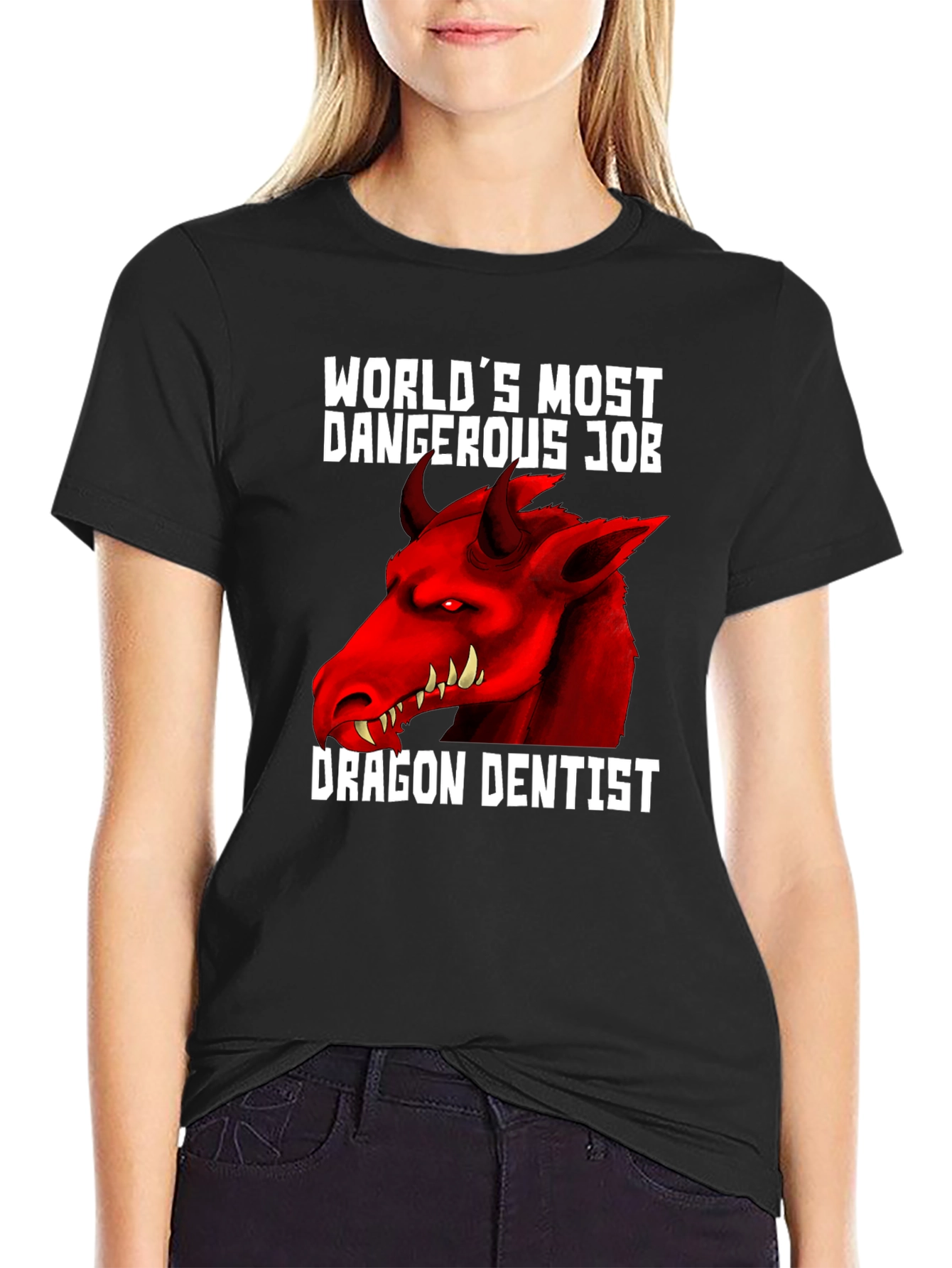Dragon Dentist T-Shirt - World's Most Dangerous Job - 2