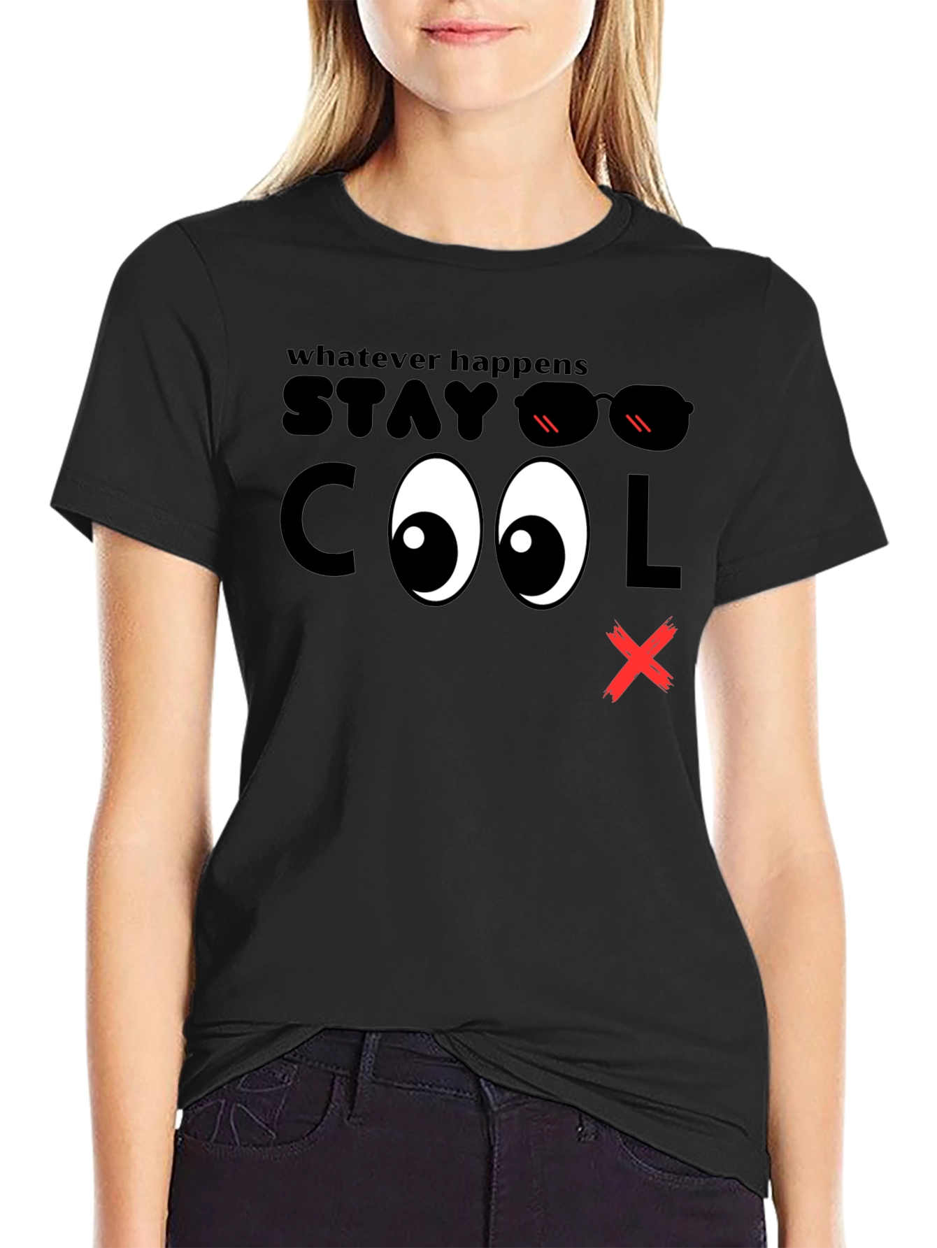 Black Stay Cool Graphic T-Shirt - Men's Black Tee view 2
