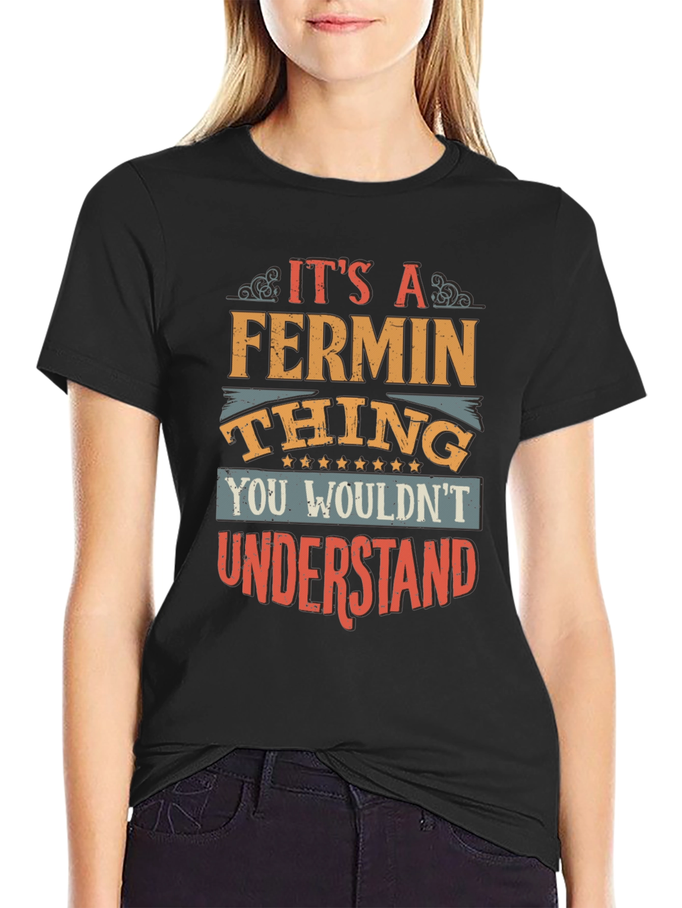 Black It's A Fermin Thing T-Shirt view 2