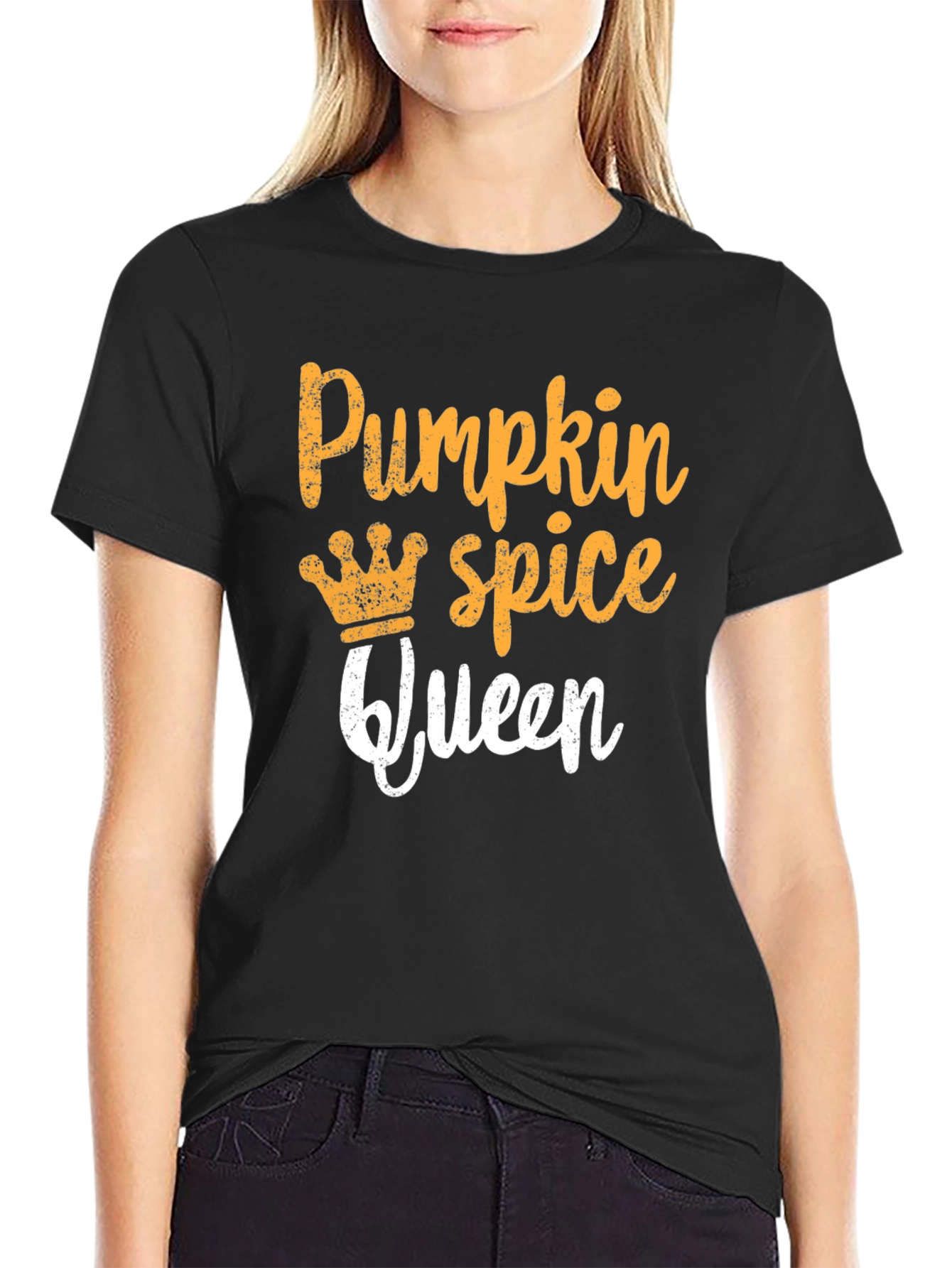 Black Pumpkin Spice Queen Graphic Tee view 2