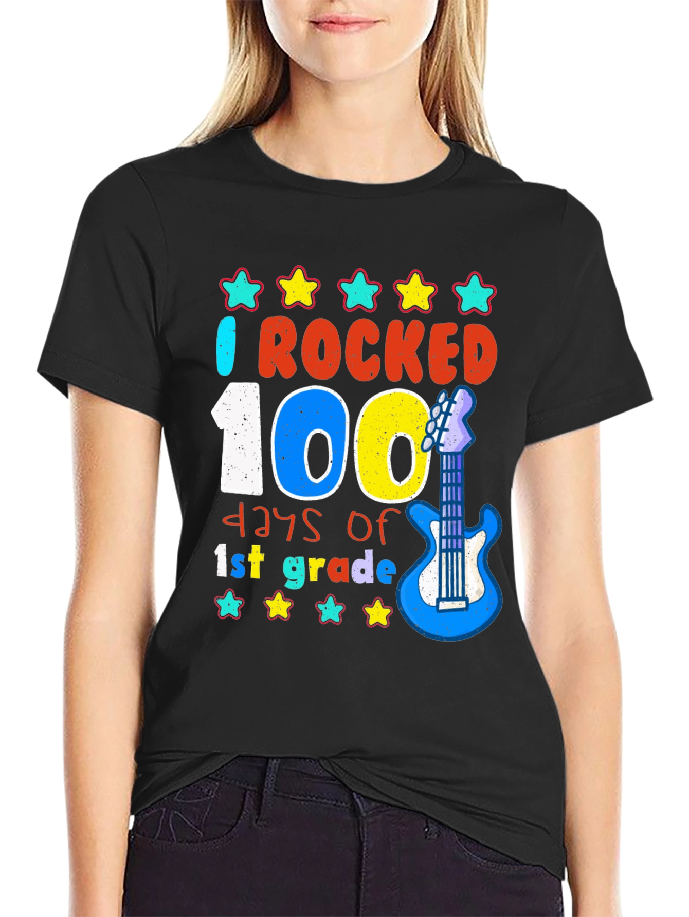 Rocked 100 Days of 1st Grade T-Shirt - 2