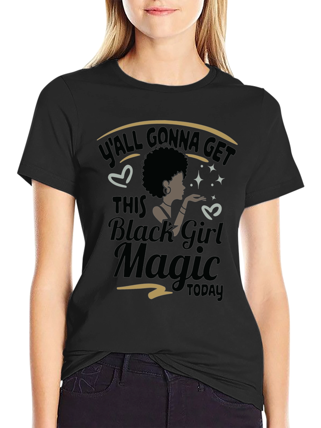 Black Black Girl Magic T-Shirt view 2