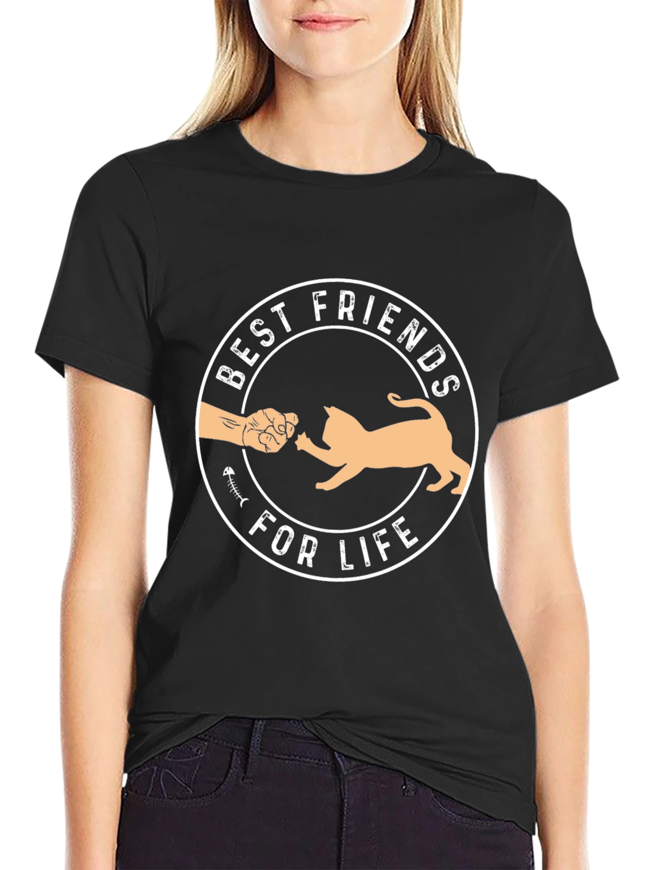 Black Best Friends for Life Graphic Tee view 2