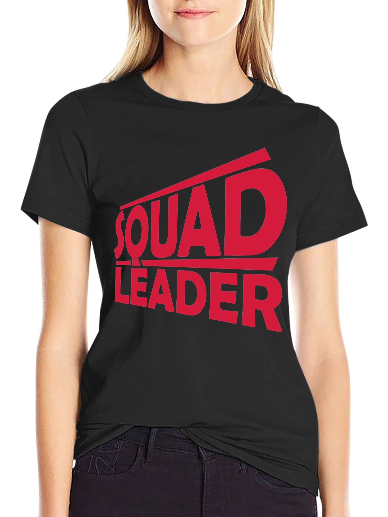 Black Squad Leader T-Shirt view 2