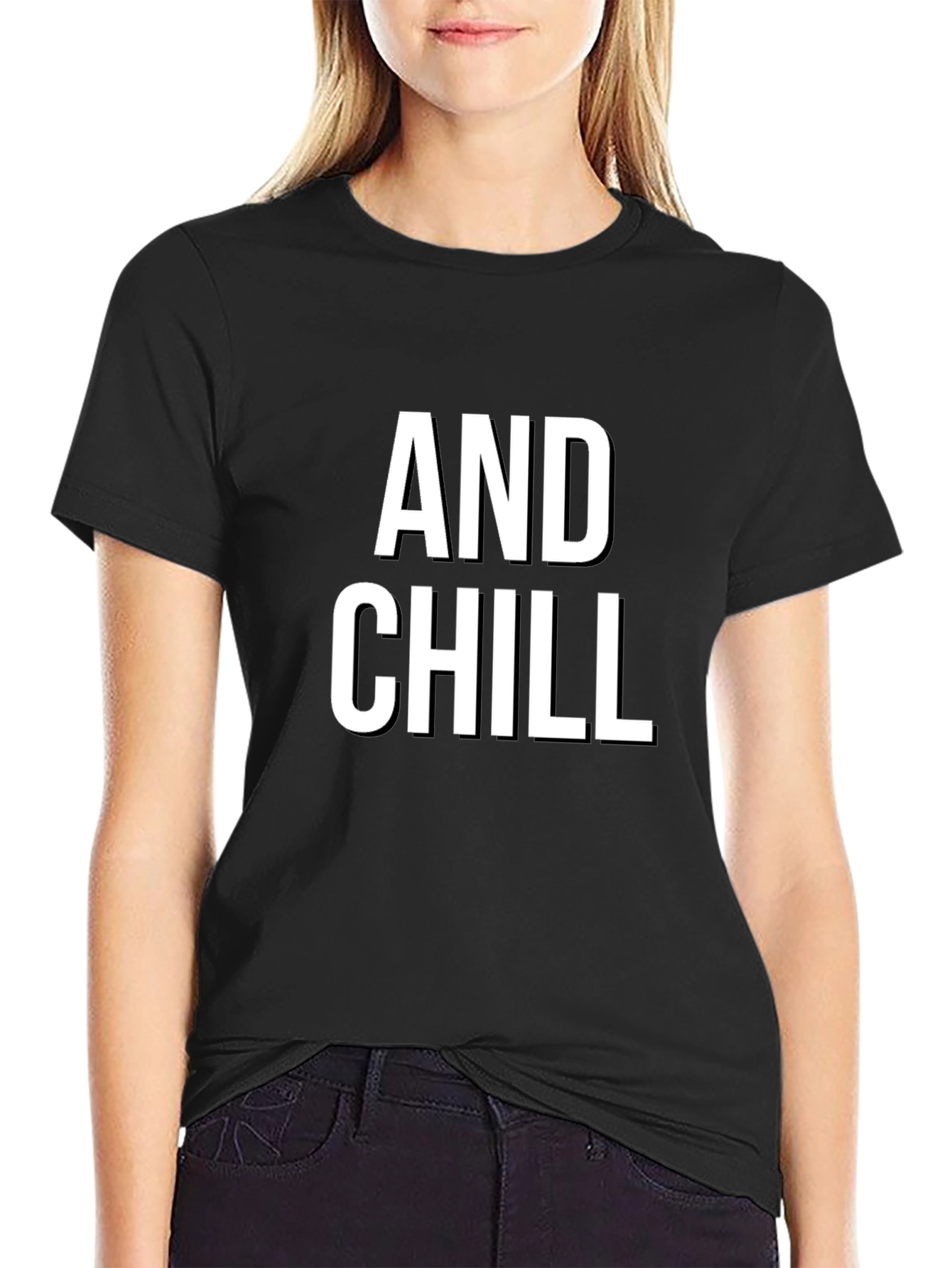 Black And Chill - Unisex Graphic Tee - Comfortable Fit view 2