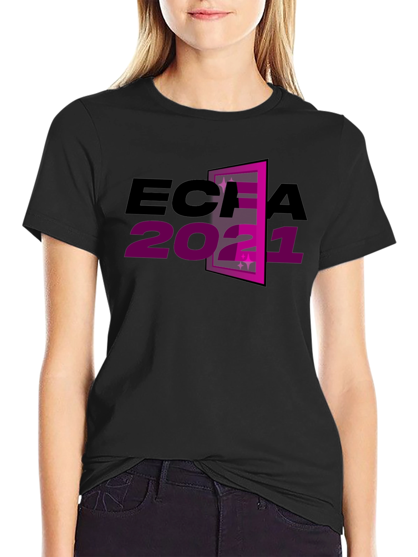 Black ECIA 2021 Graphic Tee view 2