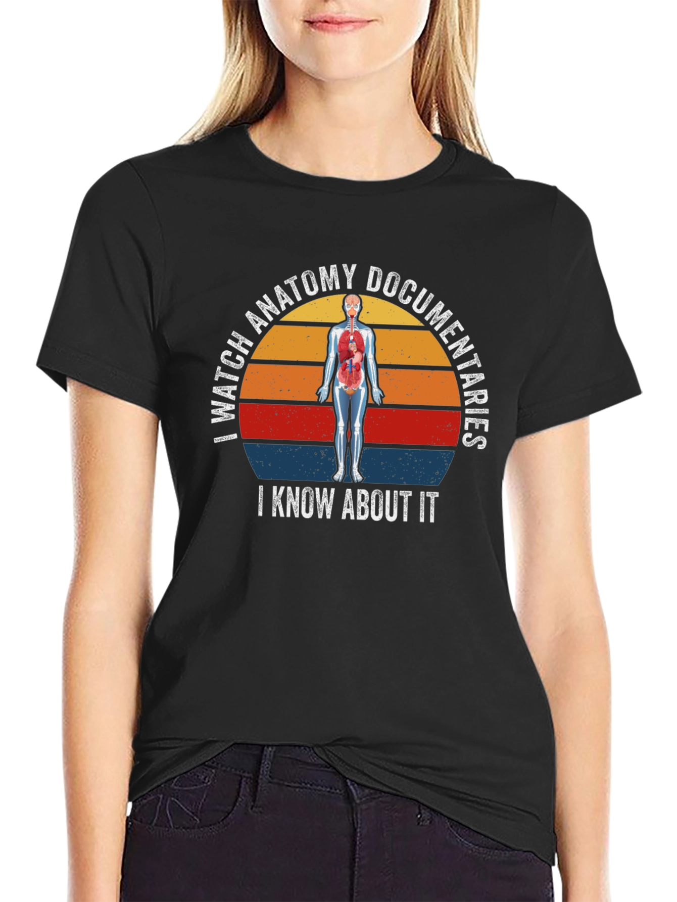 Black Anatomy Documentaries T-Shirt - I Know About It view 2