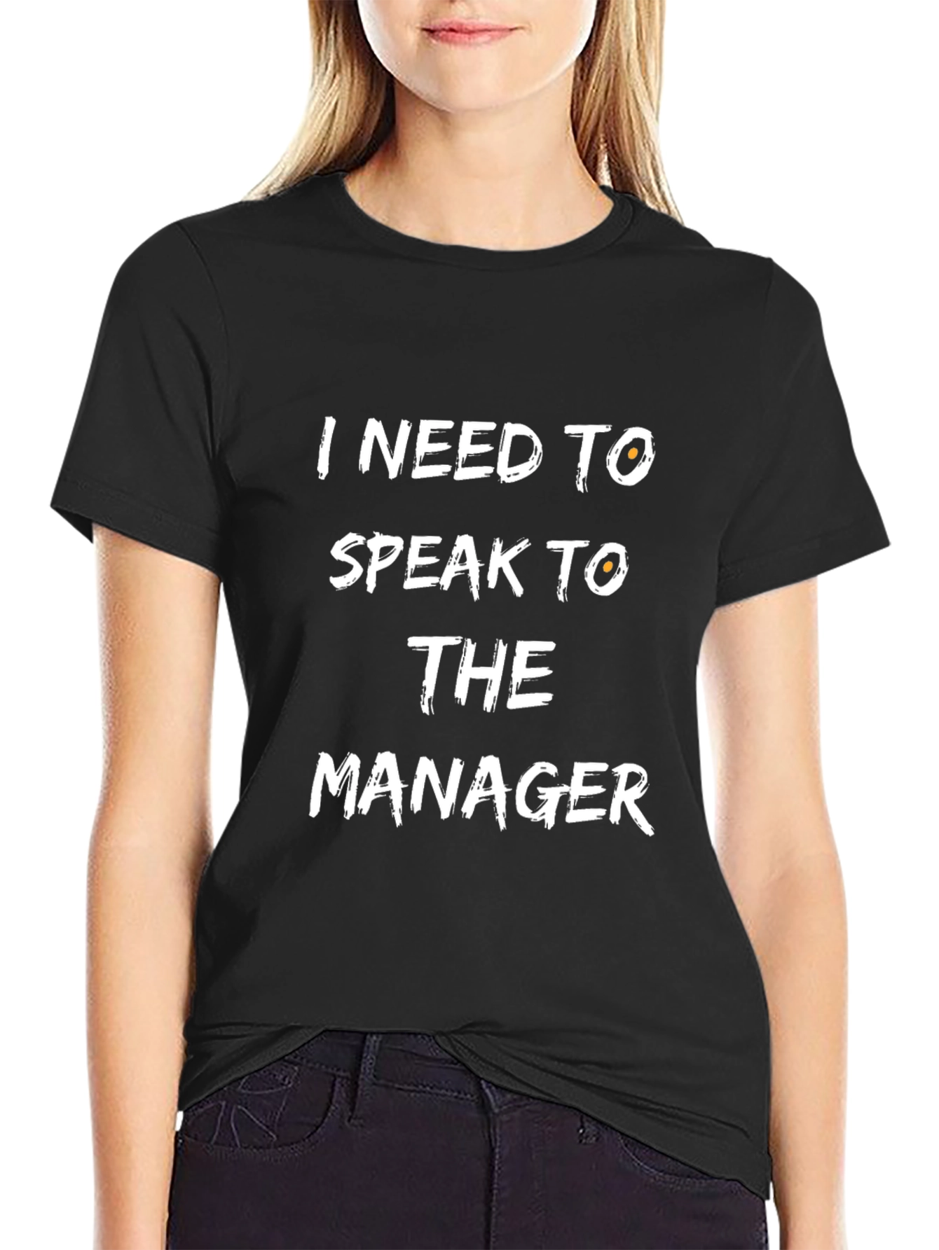 Black I Need To Speak To The Manager Black T-Shirt view 2
