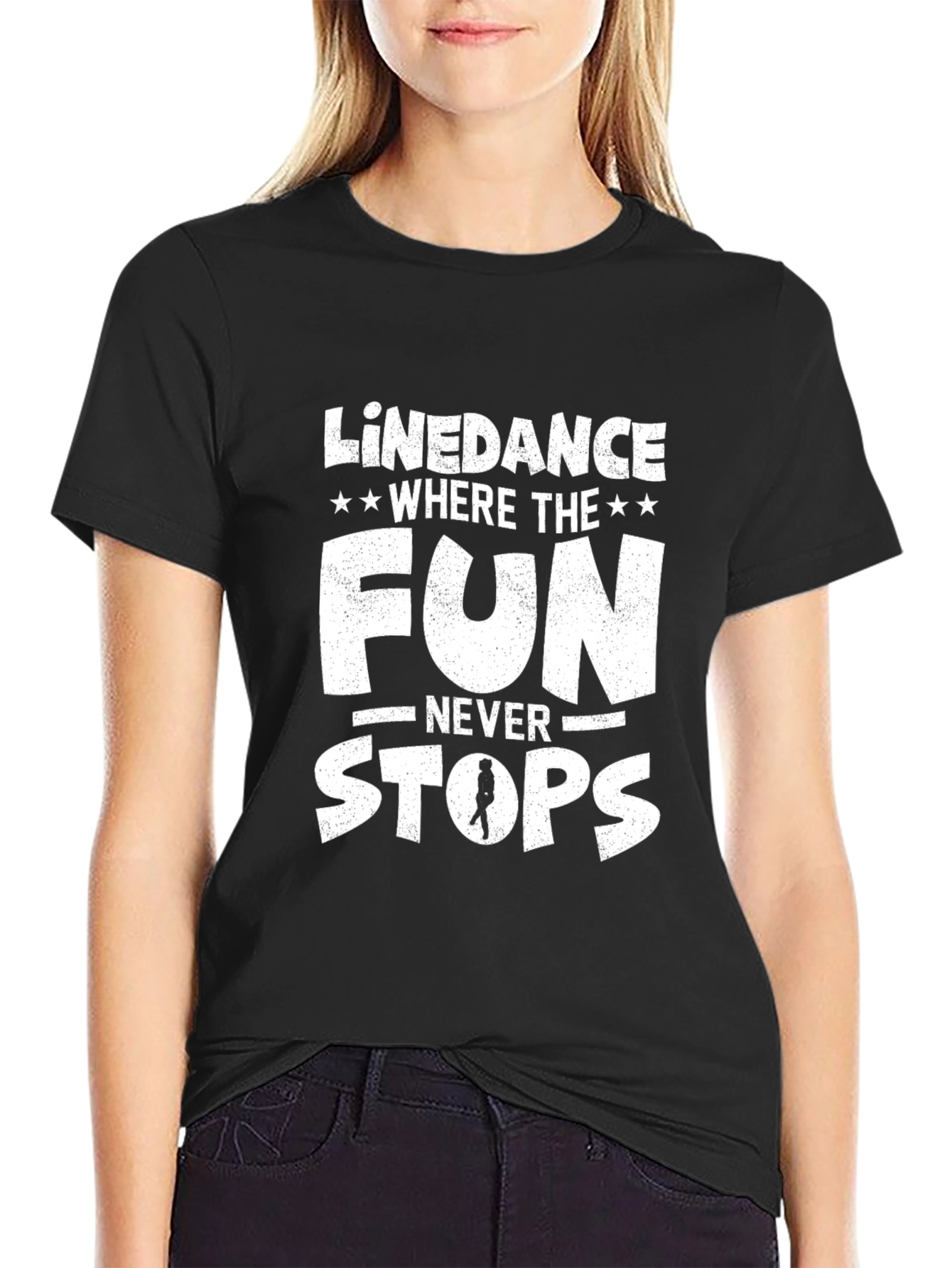 Black Line Dance Fun T-Shirt view 2