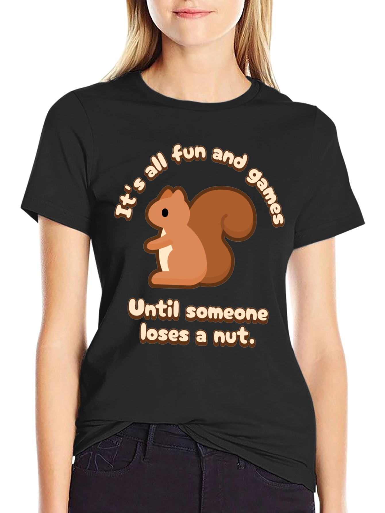 Black Squirrel Fun & Games T-Shirt view 2