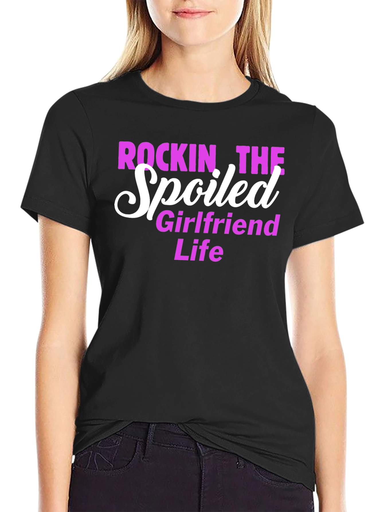 Rockin' the Spoiled Girlfriend Life Tee - 2