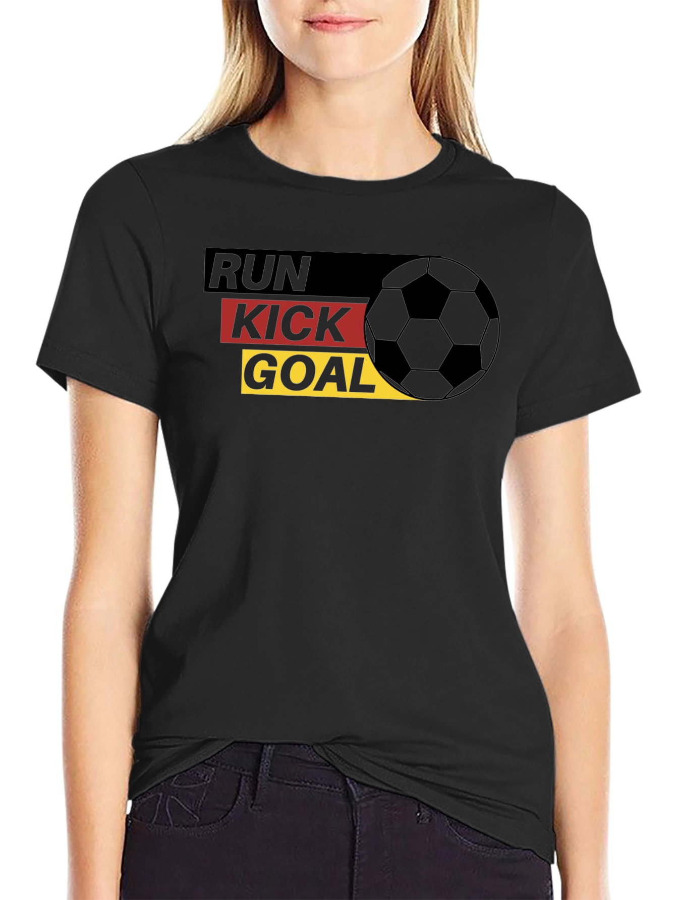 Run Kick Goal Soccer T-Shirt - 2