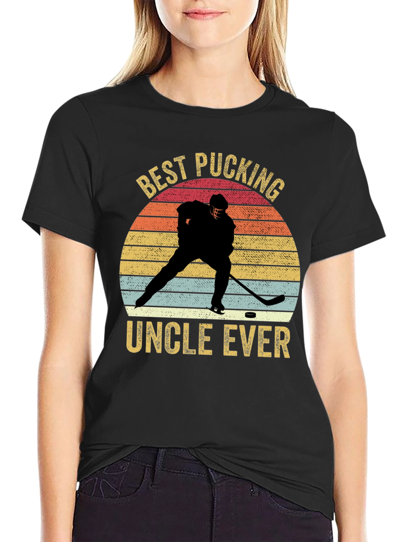 Black Best Pucking Uncle Ever T-Shirt view 2