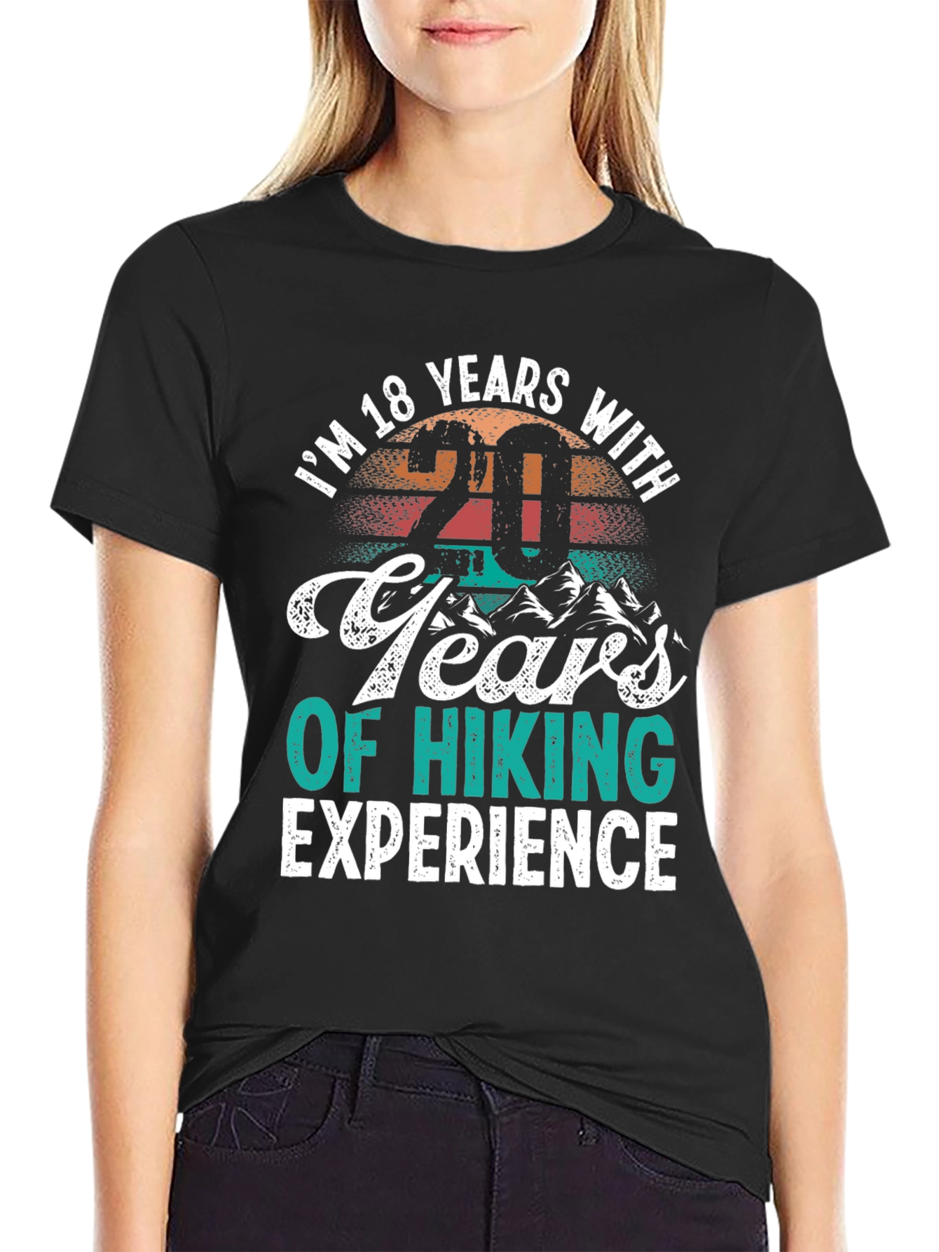 Black Hiking Experience T-Shirt view 2