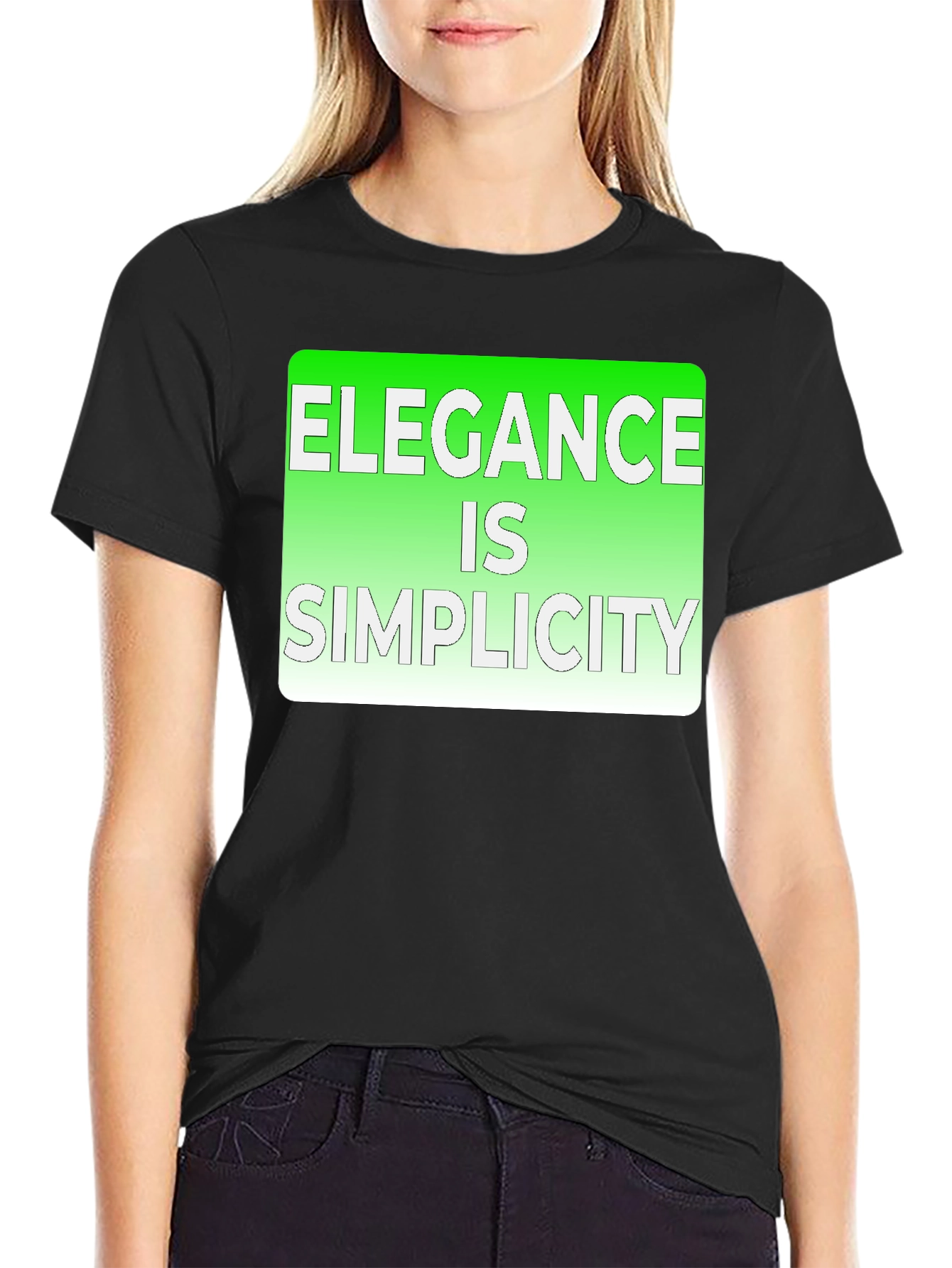Elegance is Simplicity Graphic Tee - 2