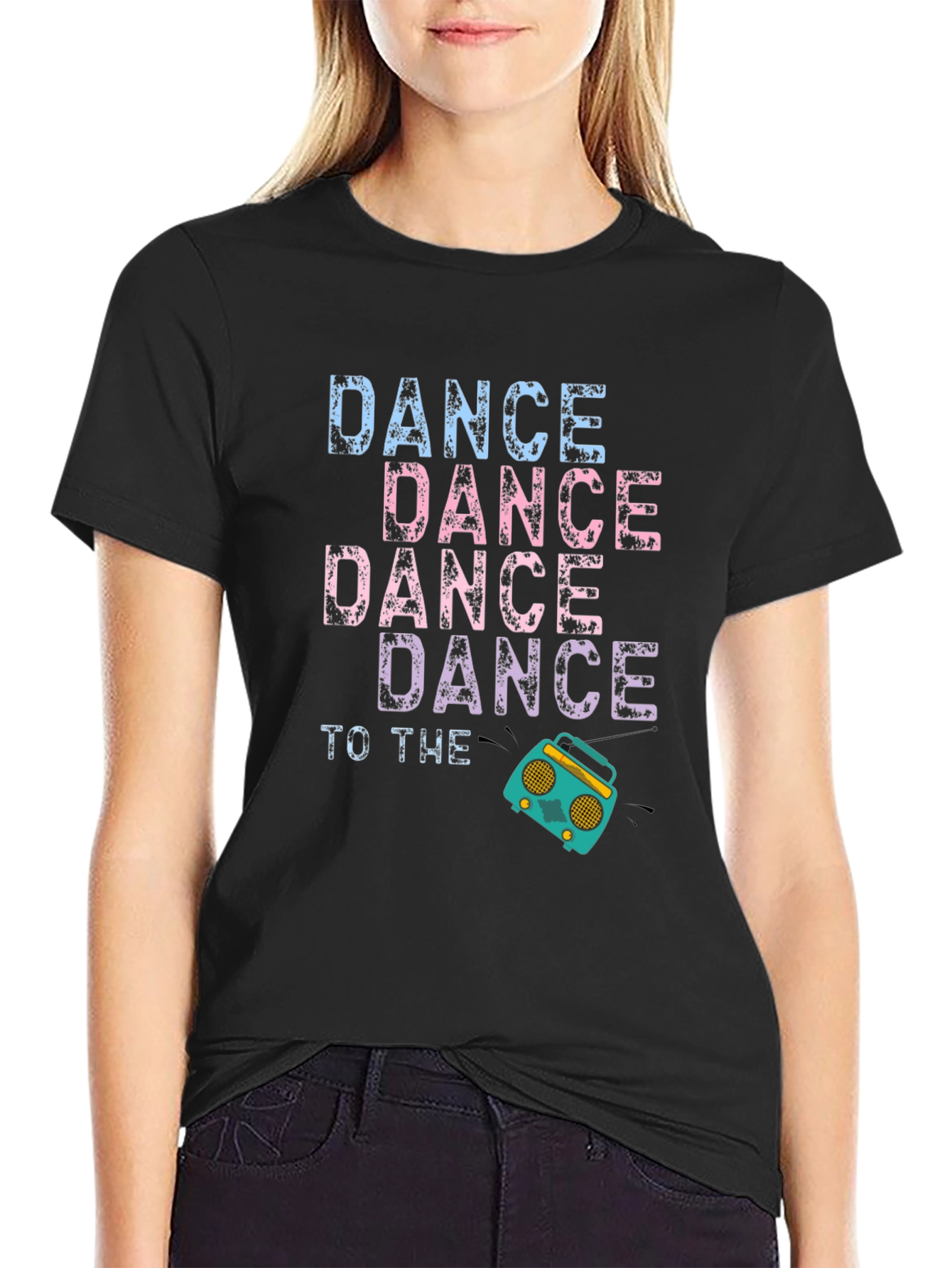 Black Dance To The Beat Graphic Tee view 2