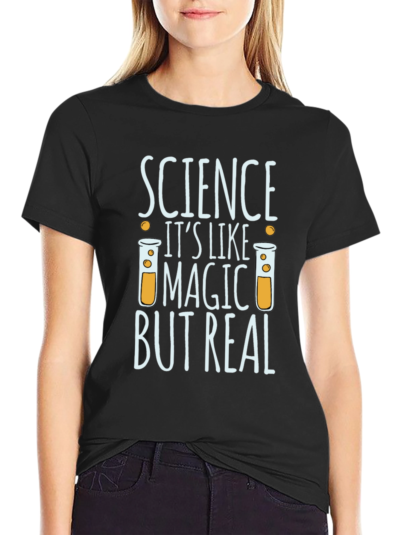 Black Science It's Like Magic But Real T-Shirt view 2