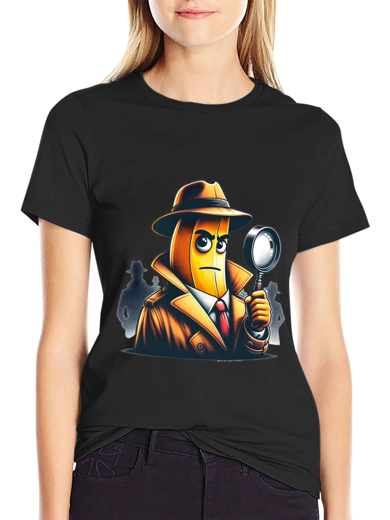 Black Banana Detective T-Shirt view 2