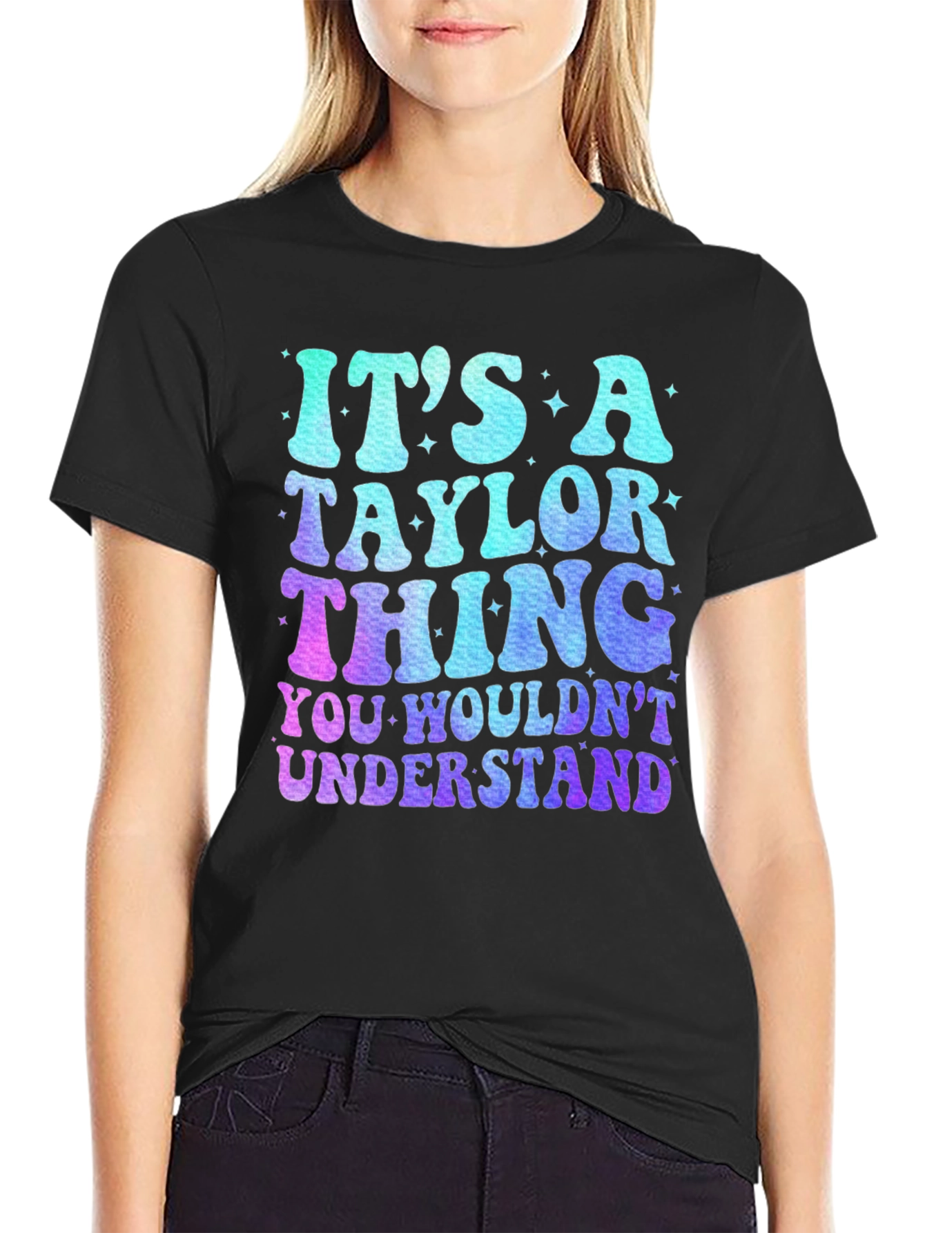 Black It's a Taylor Thing T-Shirt view 2