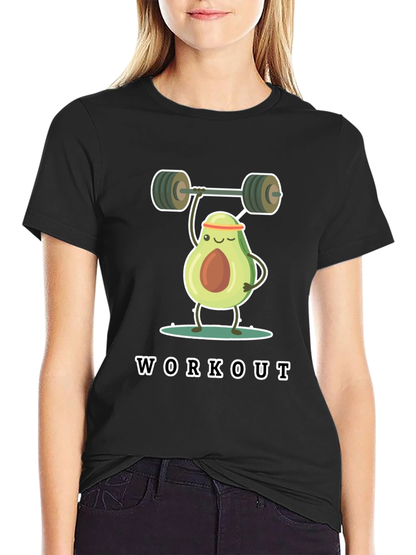 Black Avocado Workout Black T-Shirt view 2