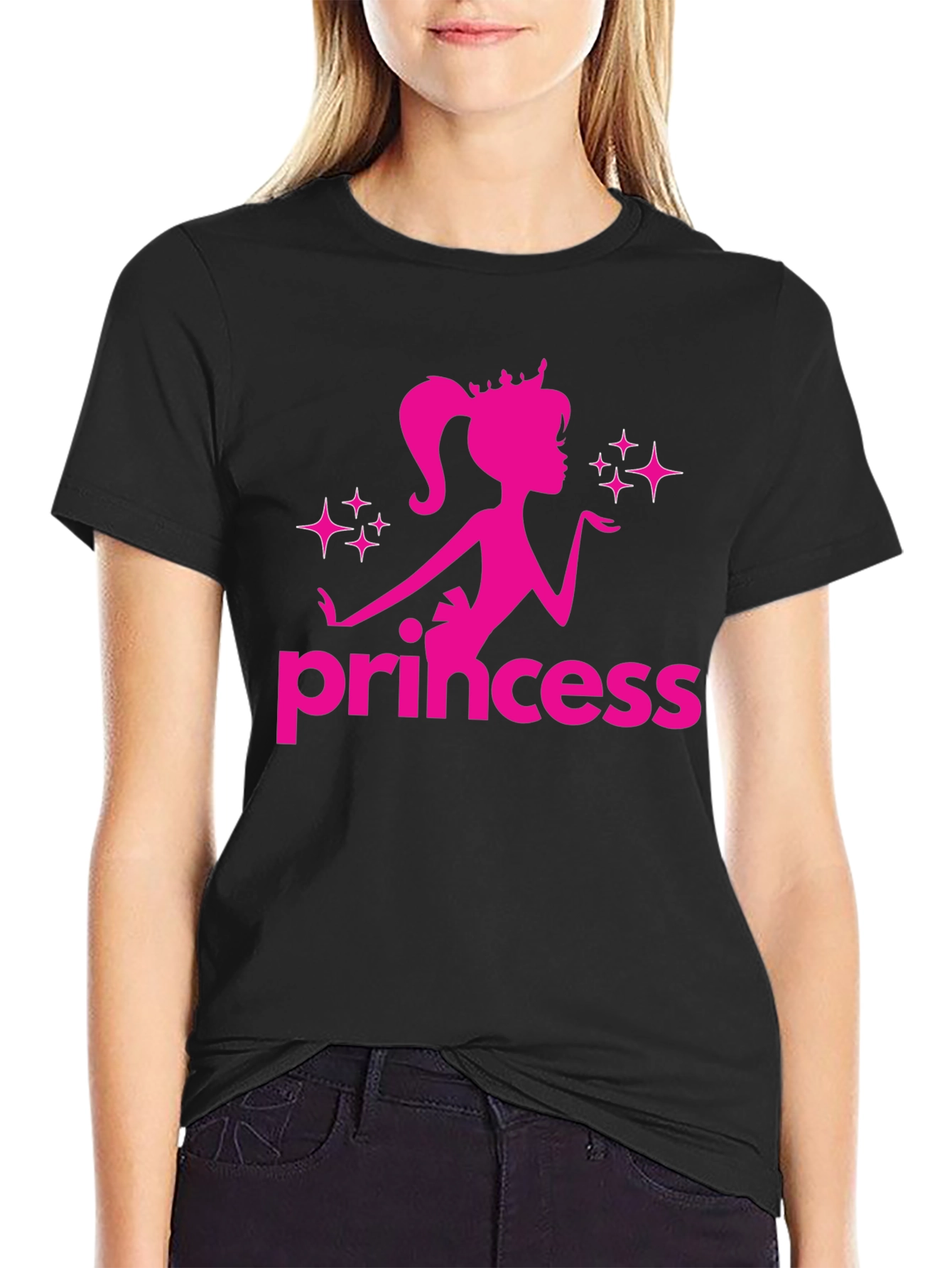 Black Princess Graphic Tee - Fun Fashion view 2