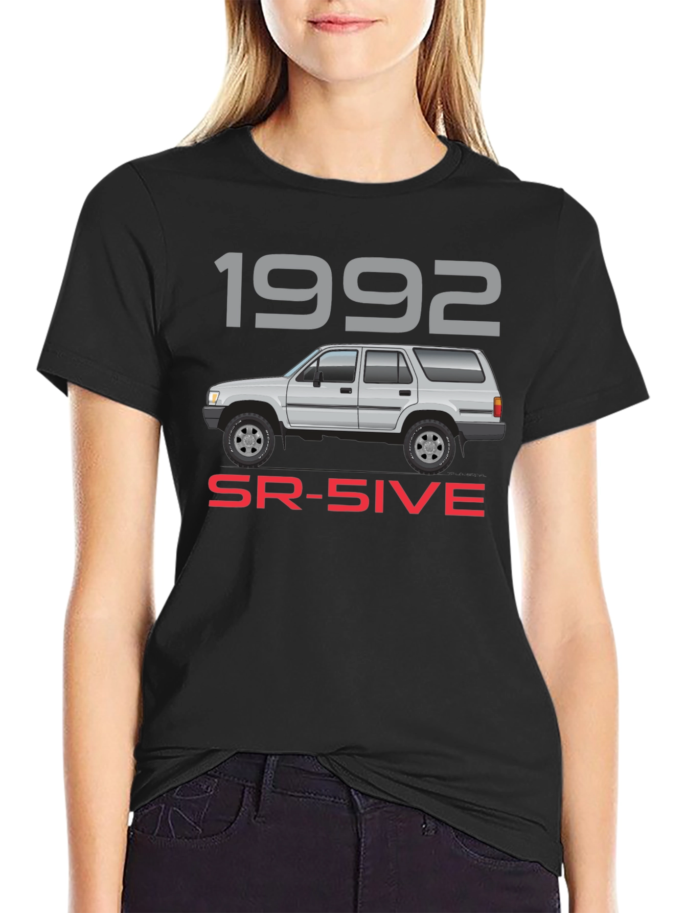 Black 1992 SR-5IVE Truck T-Shirt view 2
