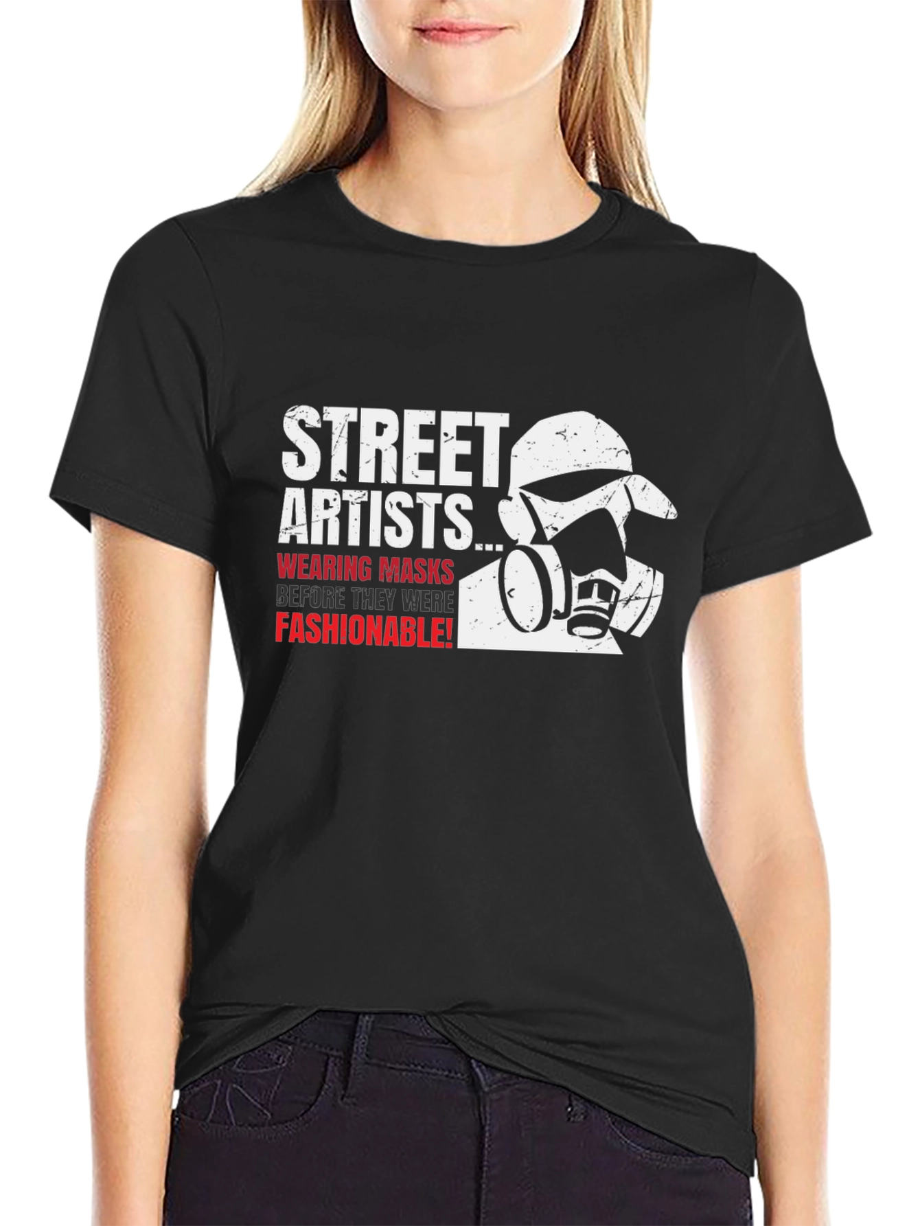 Street Artists Mask T-Shirt - Graffiti Style - 2