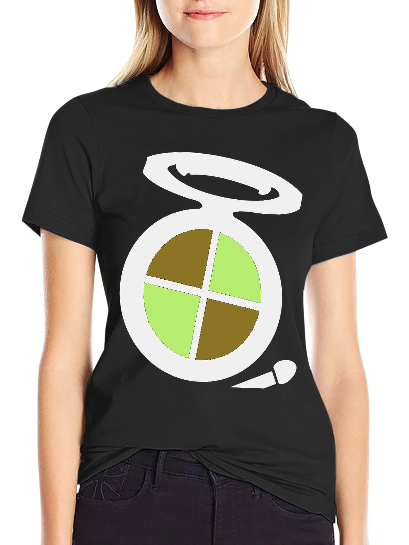 Black Makeup Palette Graphic Tee - Stylish Beauty Lover's Shirt view 2