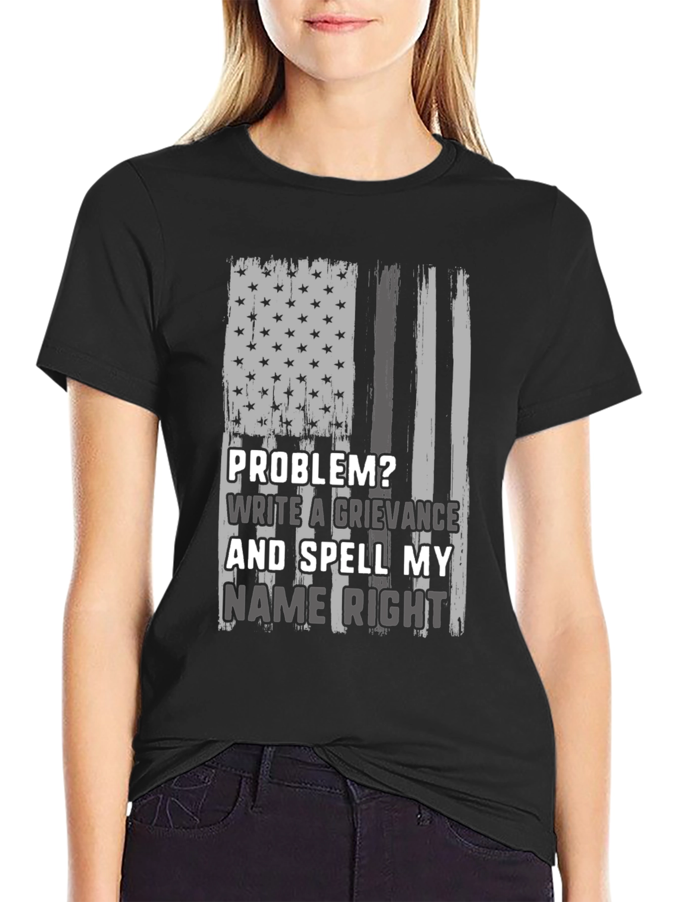 Black Problem? Write a Grievance T-Shirt view 2